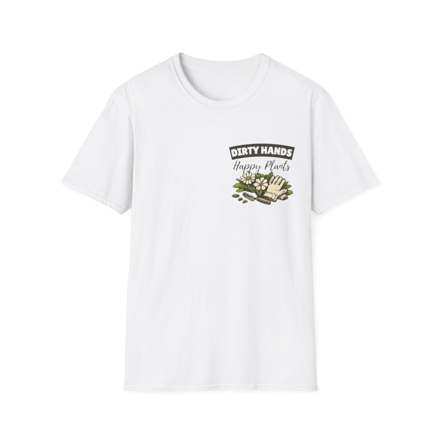 Gardener T-Shirt, Dirty Hands Happy Plants - SJM Print Store