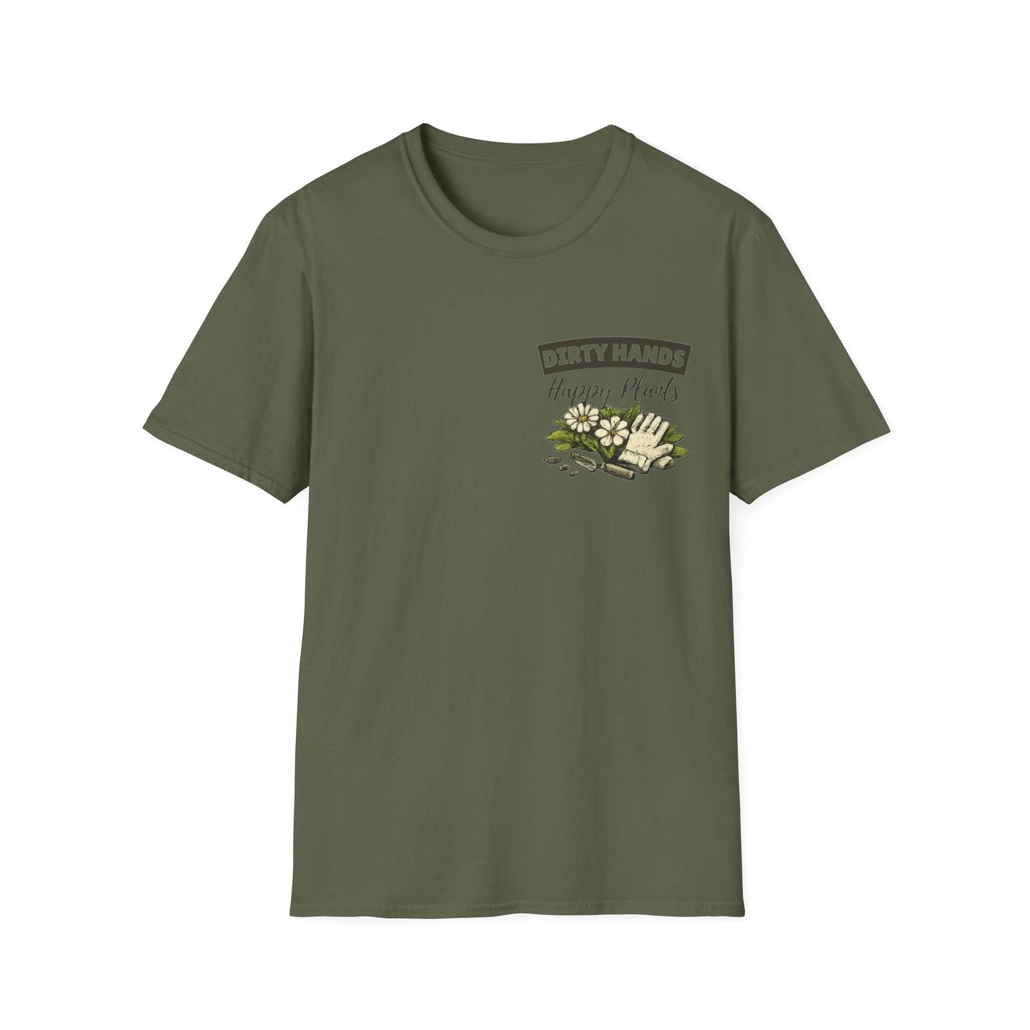 Gardener T-Shirt, Dirty Hands Happy Plants - SJM Print Store