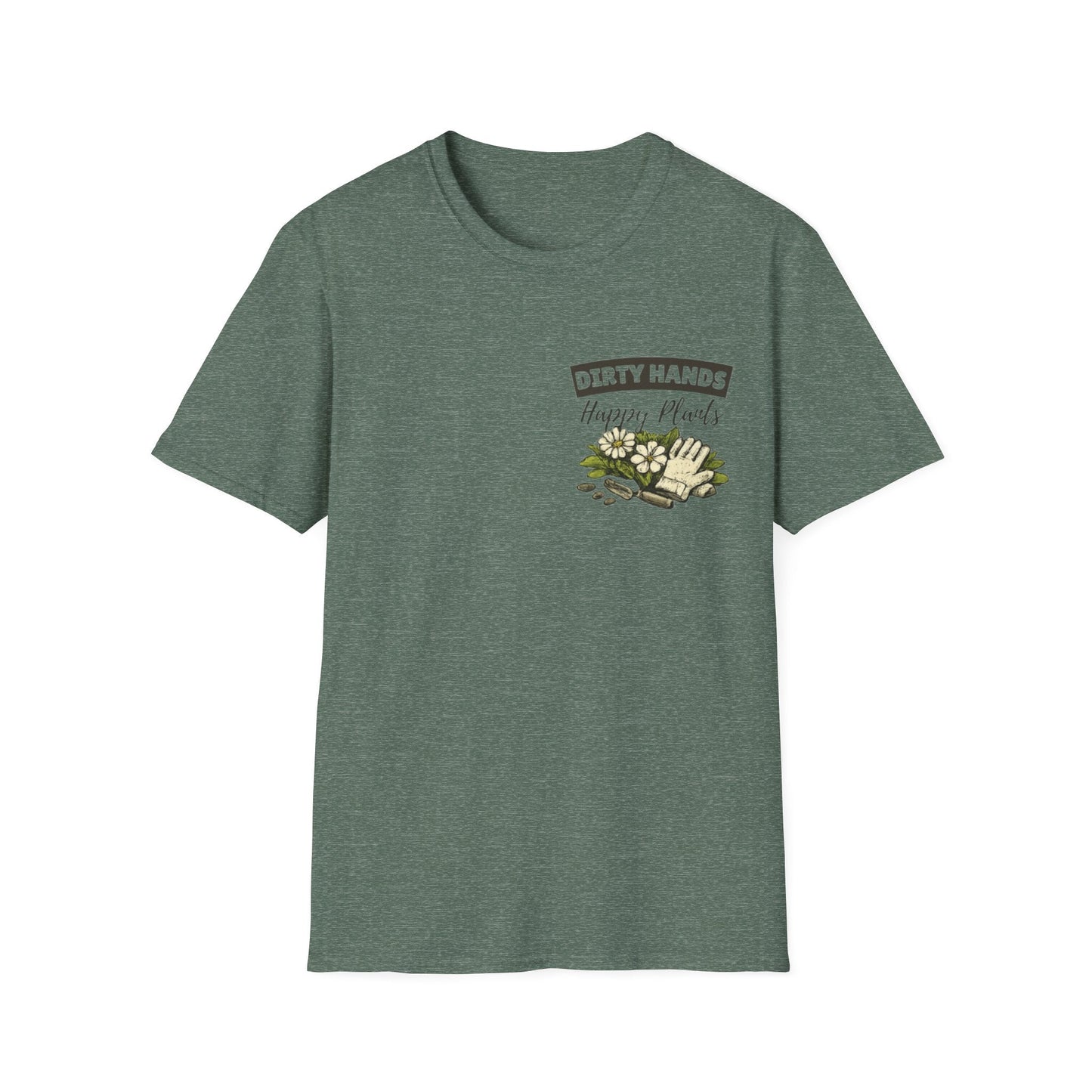 Gardener T-Shirt, Dirty Hands Happy Plants - SJM Print Store