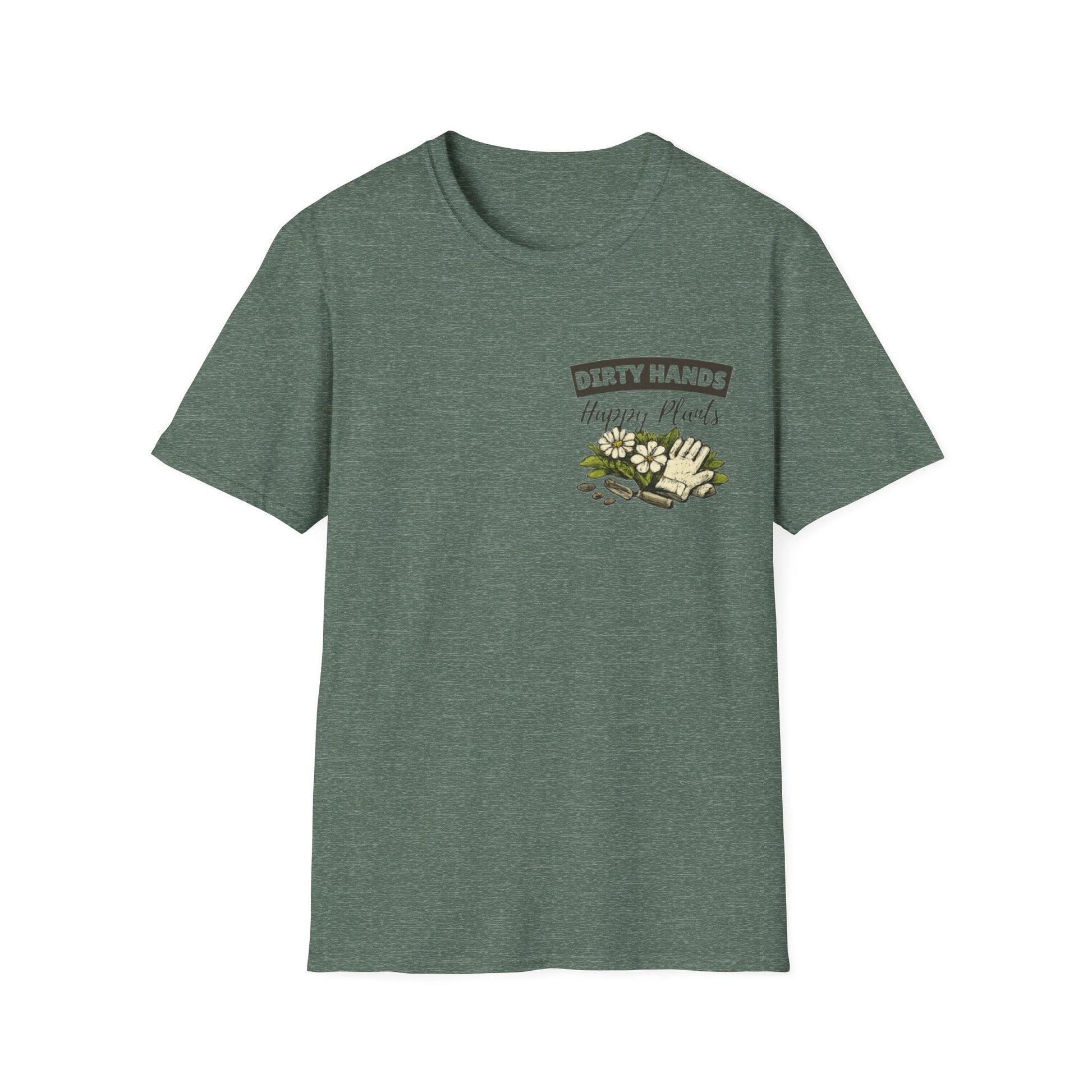 Gardener T-Shirt, Dirty Hands Happy Plants - SJM Print Store