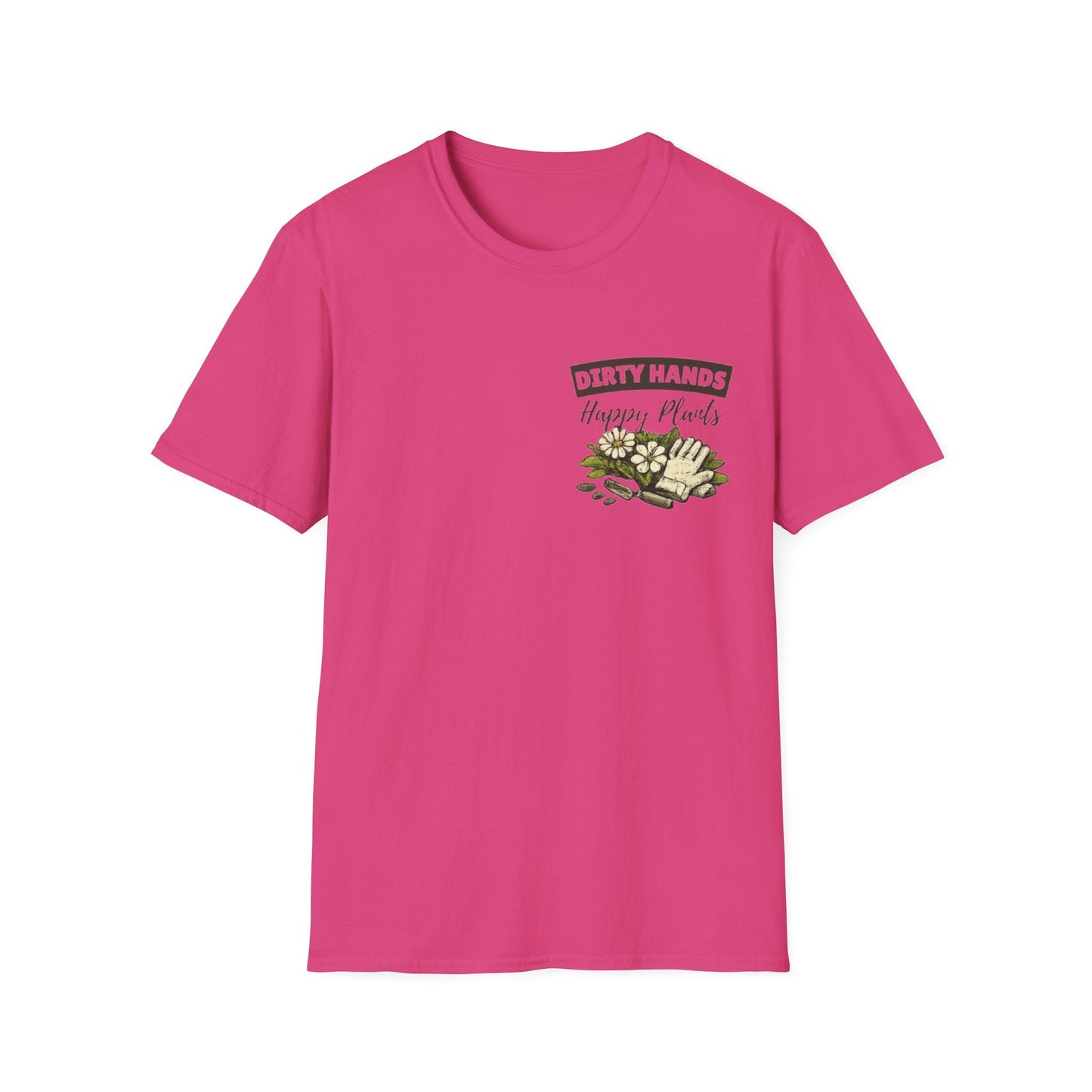 Gardener T-Shirt, Dirty Hands Happy Plants - SJM Print Store