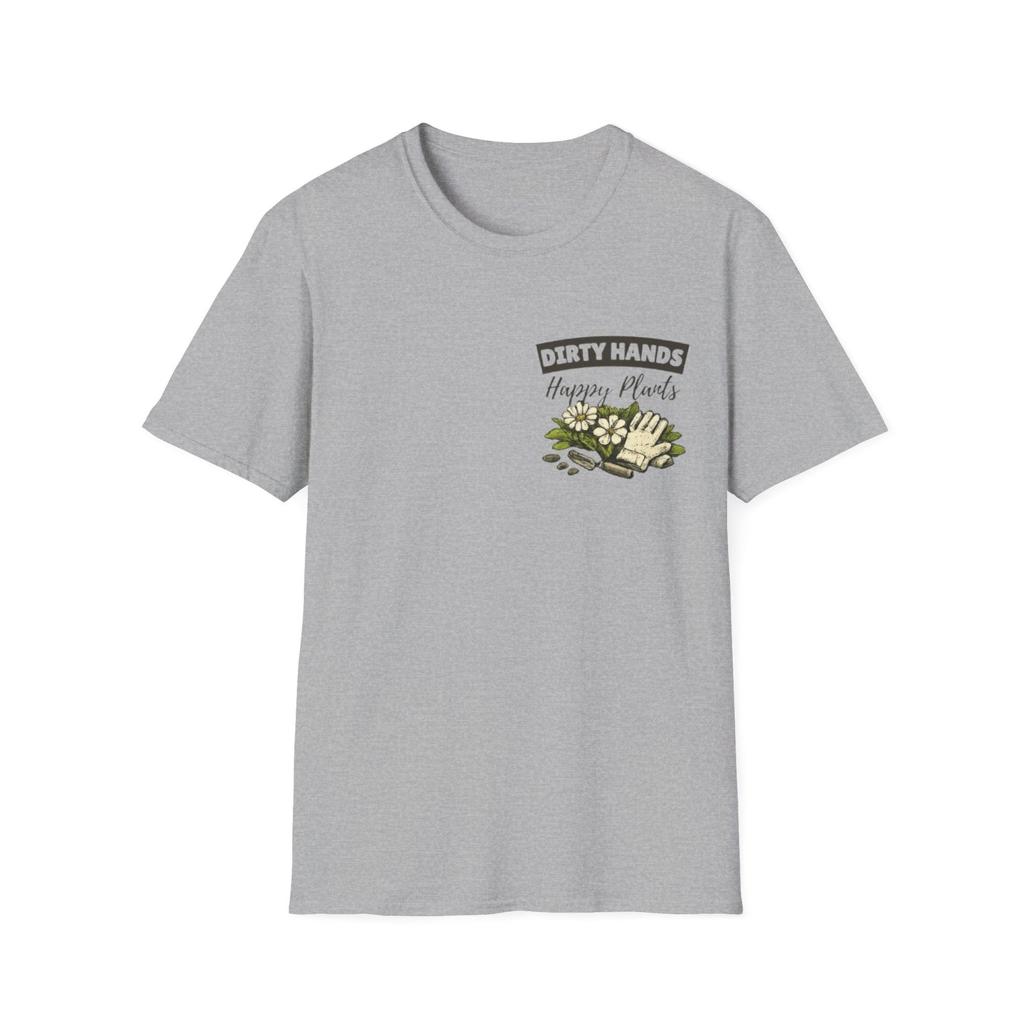 Gardener T-Shirt, Dirty Hands Happy Plants - SJM Print Store