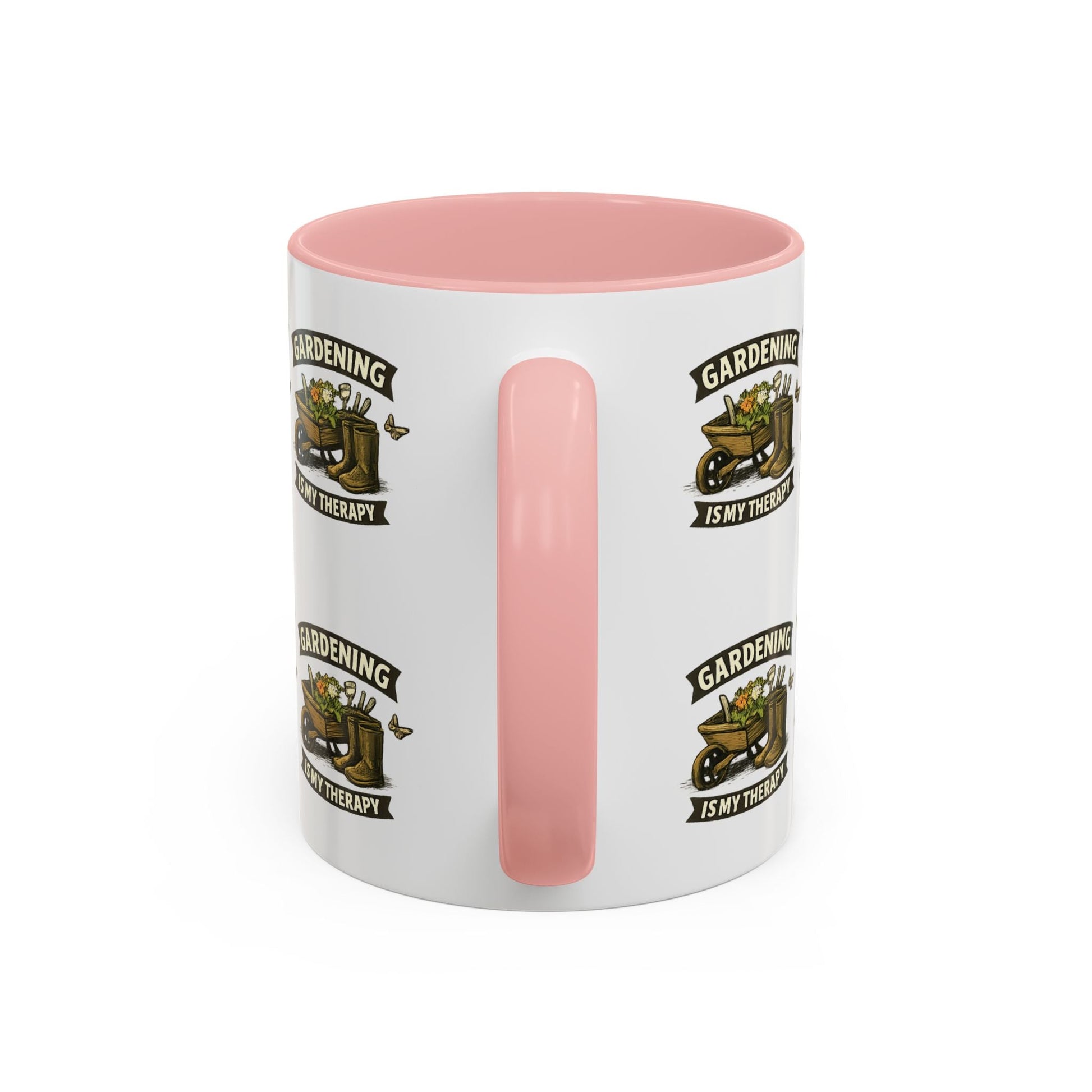 Gardening Is My Therapy Accent Coffee Mug - SJM Print Store