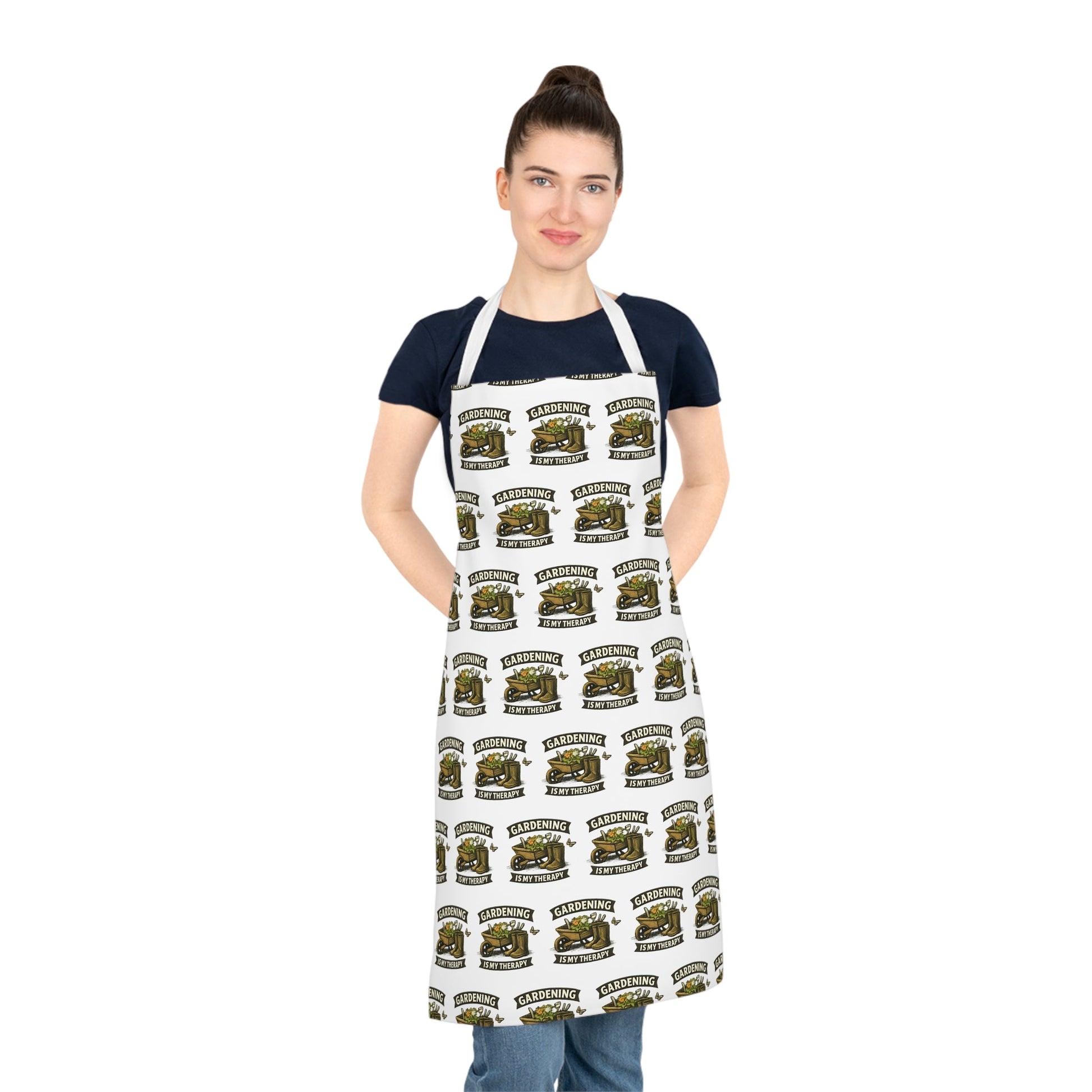 Gardening Is My Therapy Apron - SJM Print Store