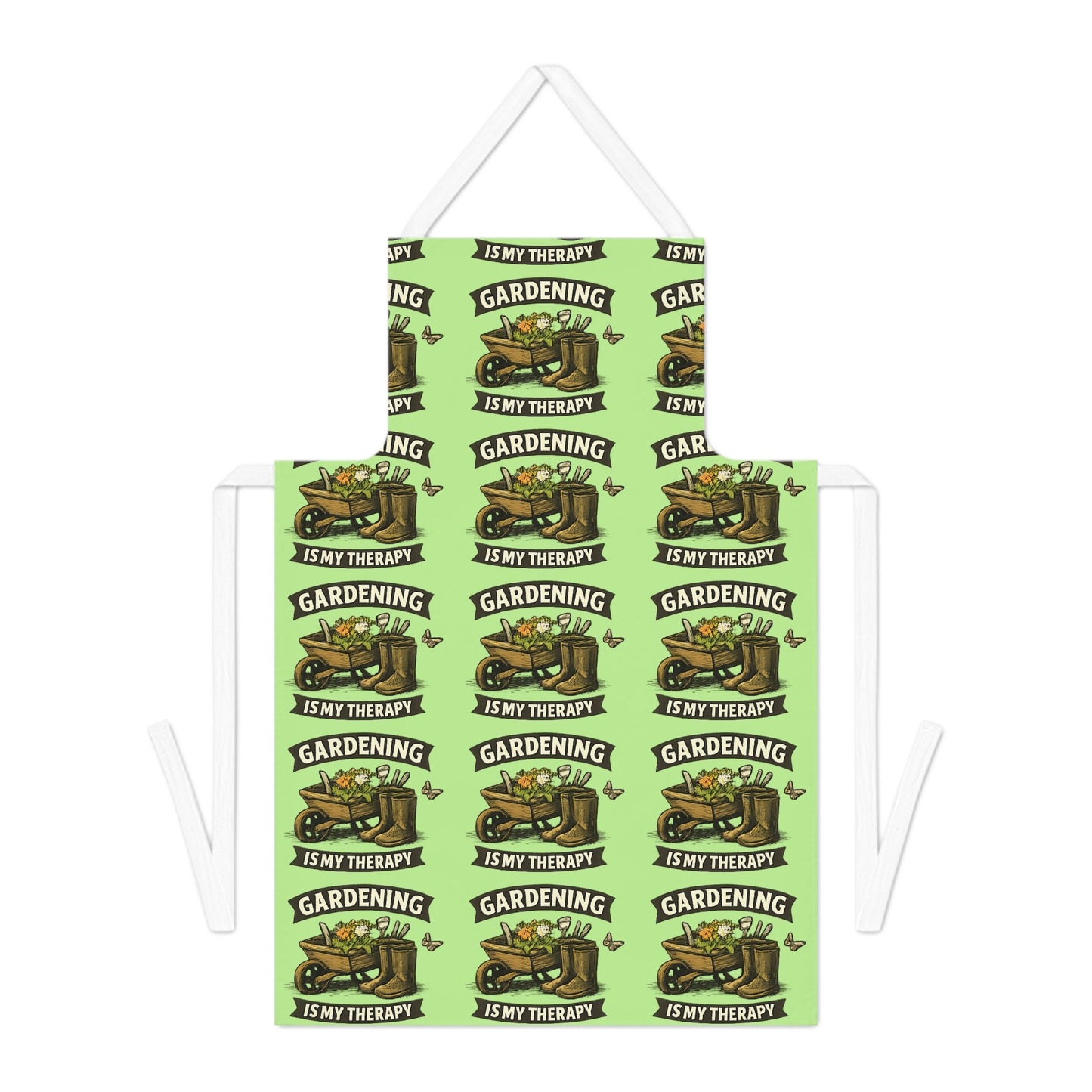 Gardening Is My Therapy Apron Green Fingered Apron - SJM Print Store