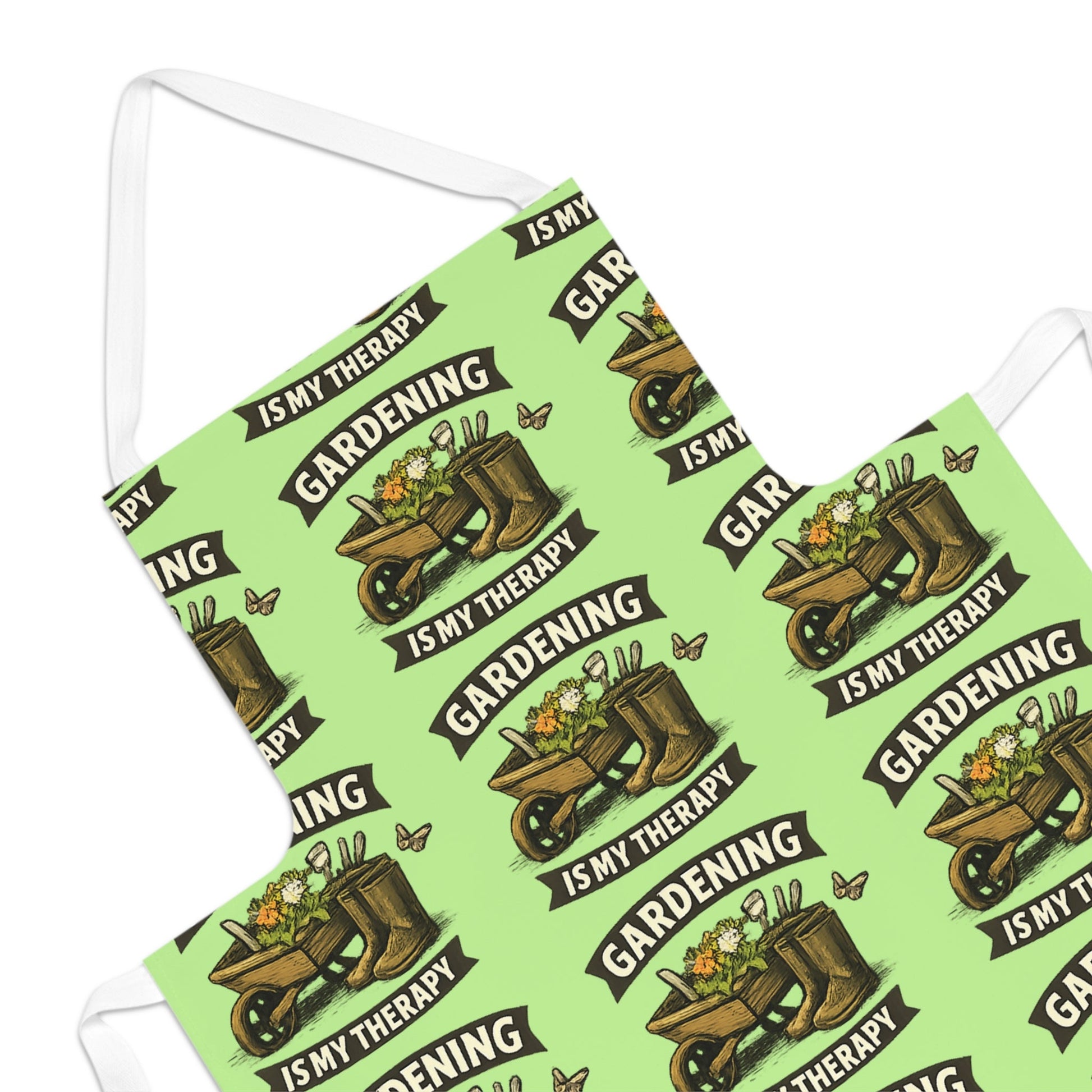 Gardening Is My Therapy Apron Green Fingered Apron - SJM Print Store