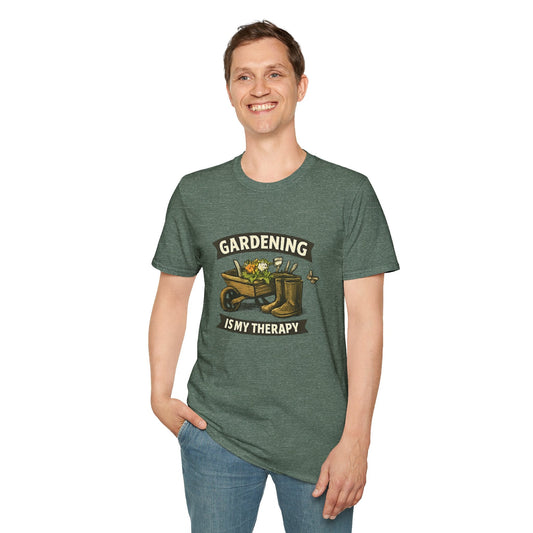 Gardening Is My Therapy T-Shirt - SJM Print Store