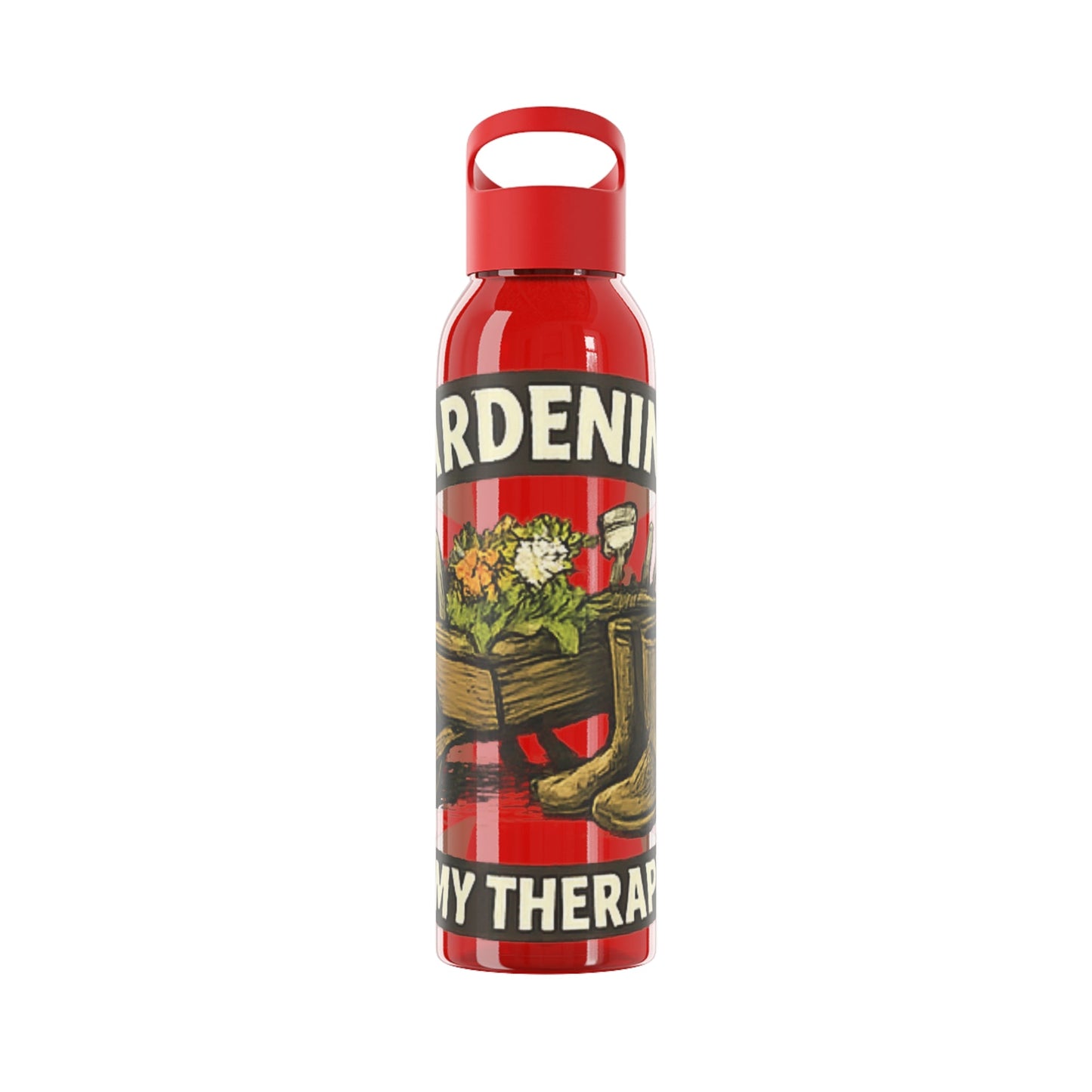 Gardening Is My Therapy Water Bottle - SJM Print Store