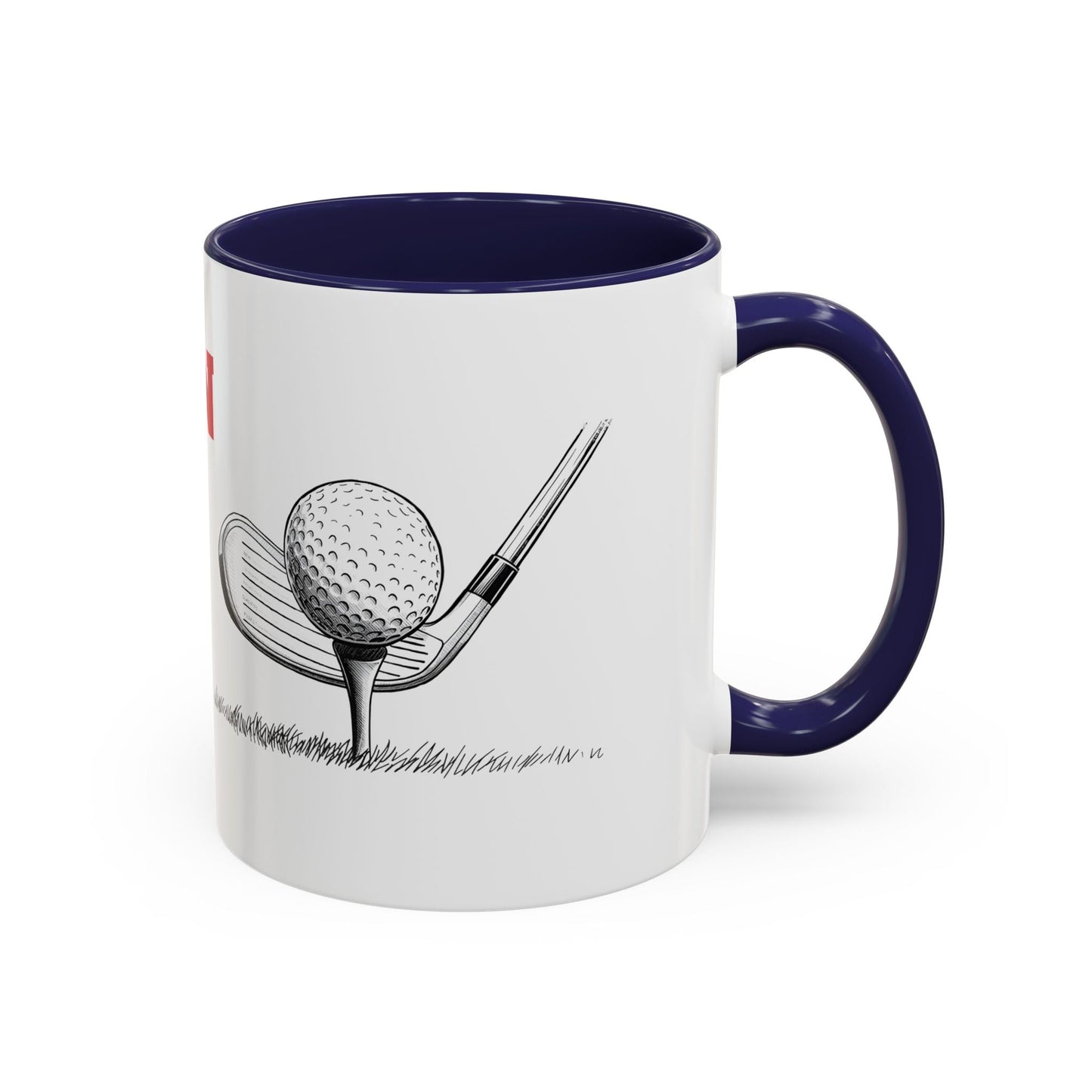 Golf Champion Accent Mug - Perfect Gift for Golf Lovers, Sports Fans, Golfer Appreciation, Every Occasion - SJM Print Store