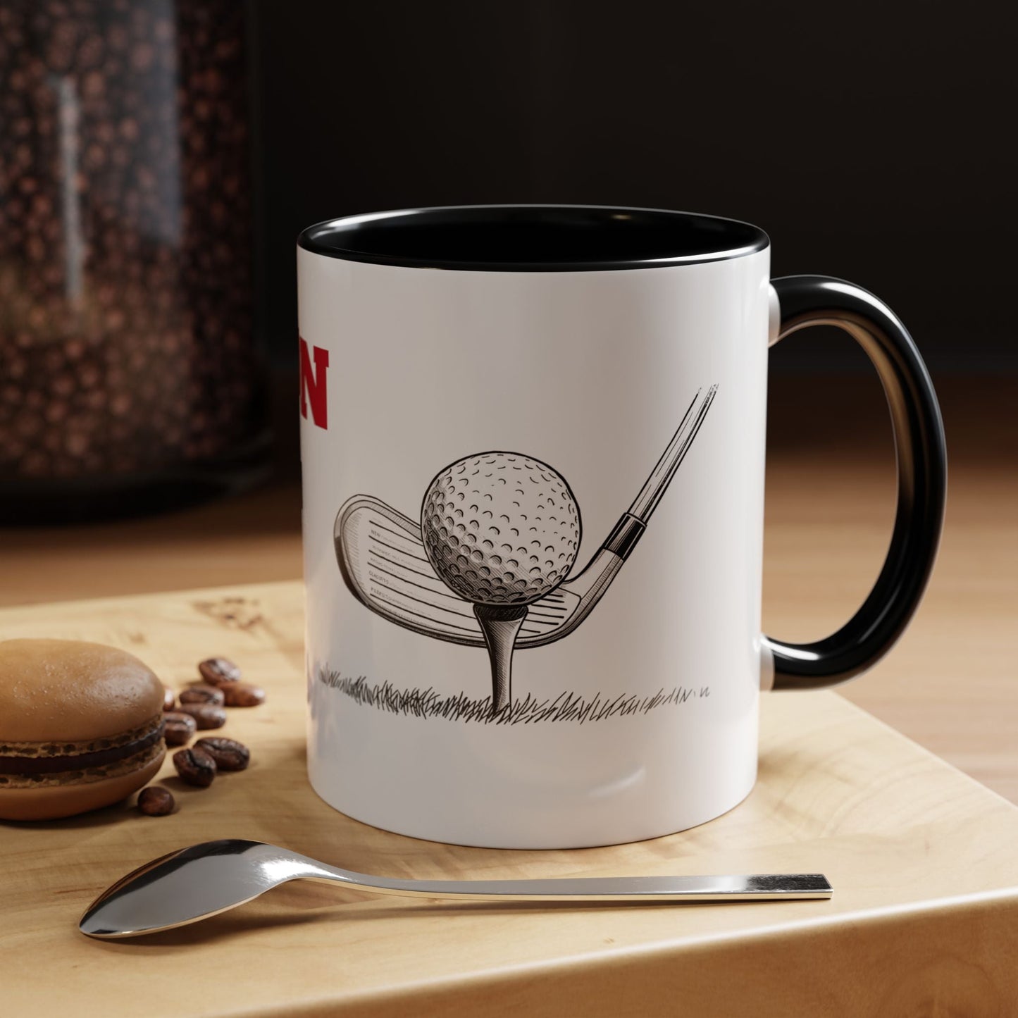Golf Champion Accent Mug - Perfect Gift for Golf Lovers, Sports Fans, Golfer Appreciation, Every Occasion - SJM Print Store
