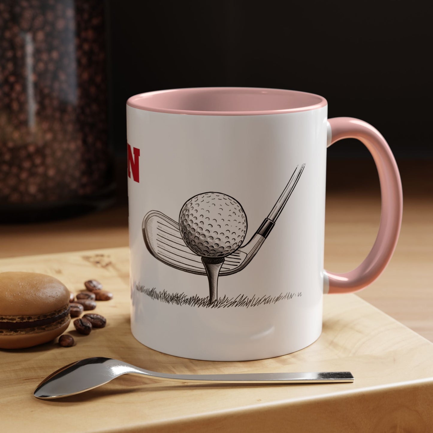 Golf Champion Accent Mug - Perfect Gift for Golf Lovers, Sports Fans, Golfer Appreciation, Every Occasion - SJM Print Store