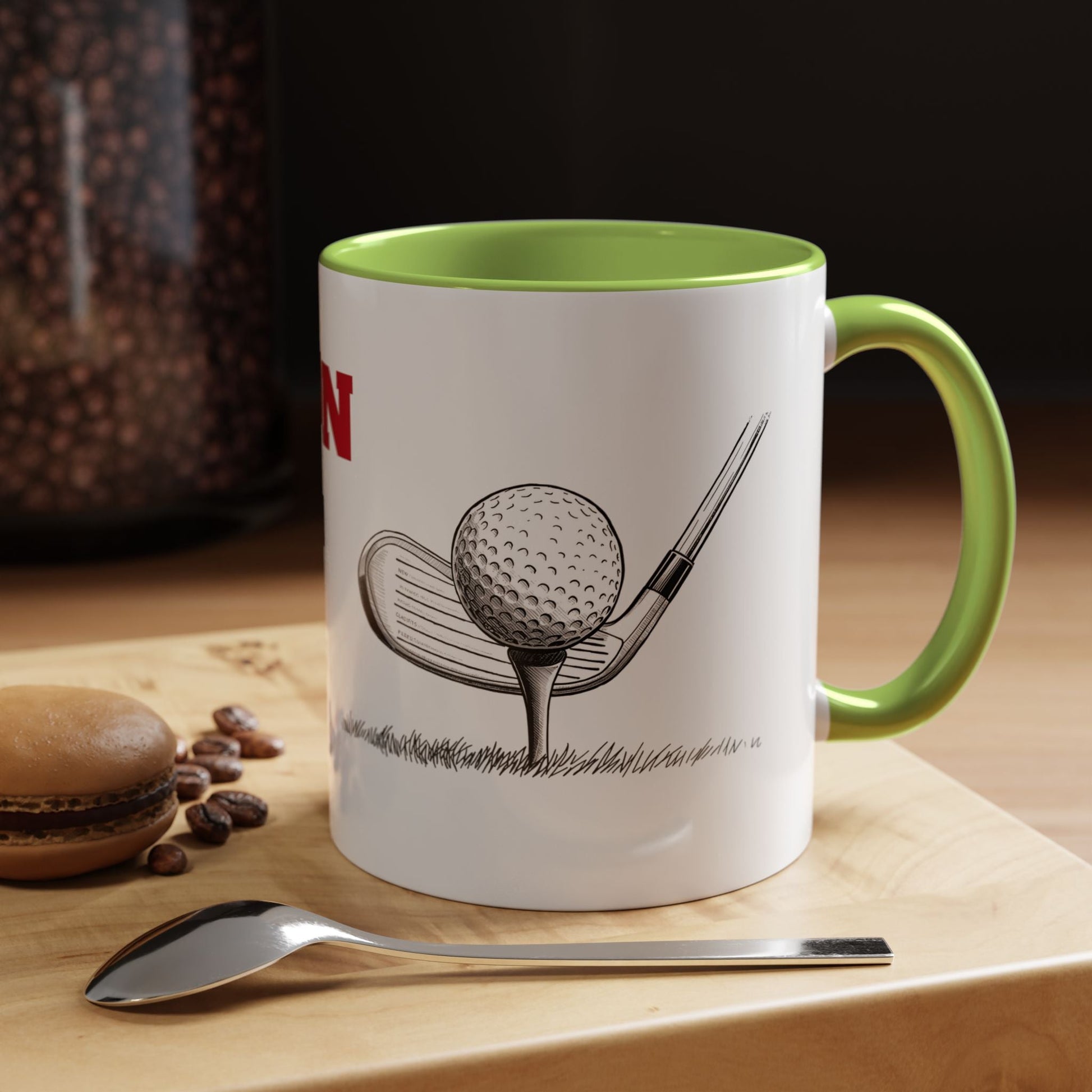Golf Champion Accent Mug - Perfect Gift for Golf Lovers, Sports Fans, Golfer Appreciation, Every Occasion - SJM Print Store