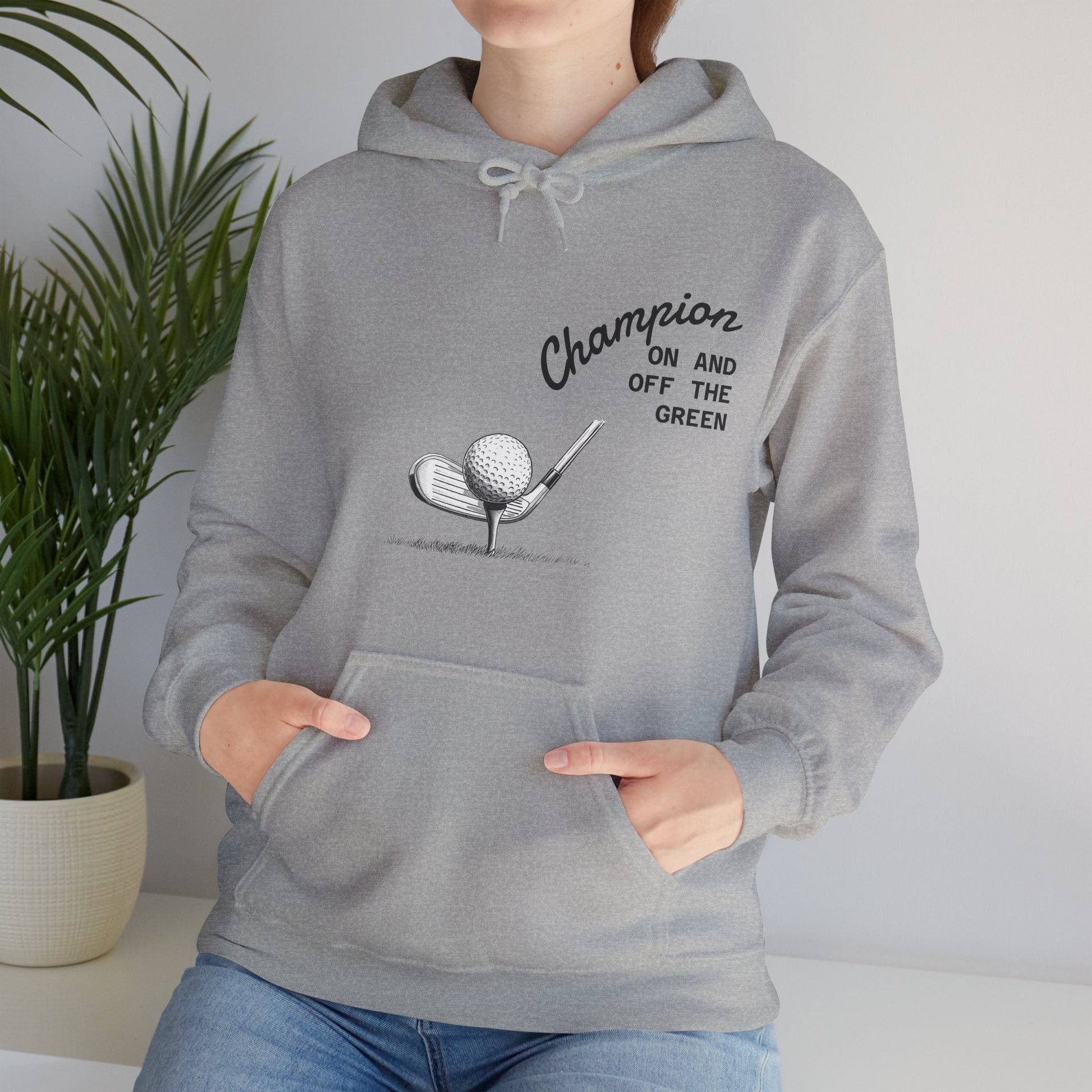 Golf Champion Hoodie, Unisex Golf Sweatshirt - SJM Print Store