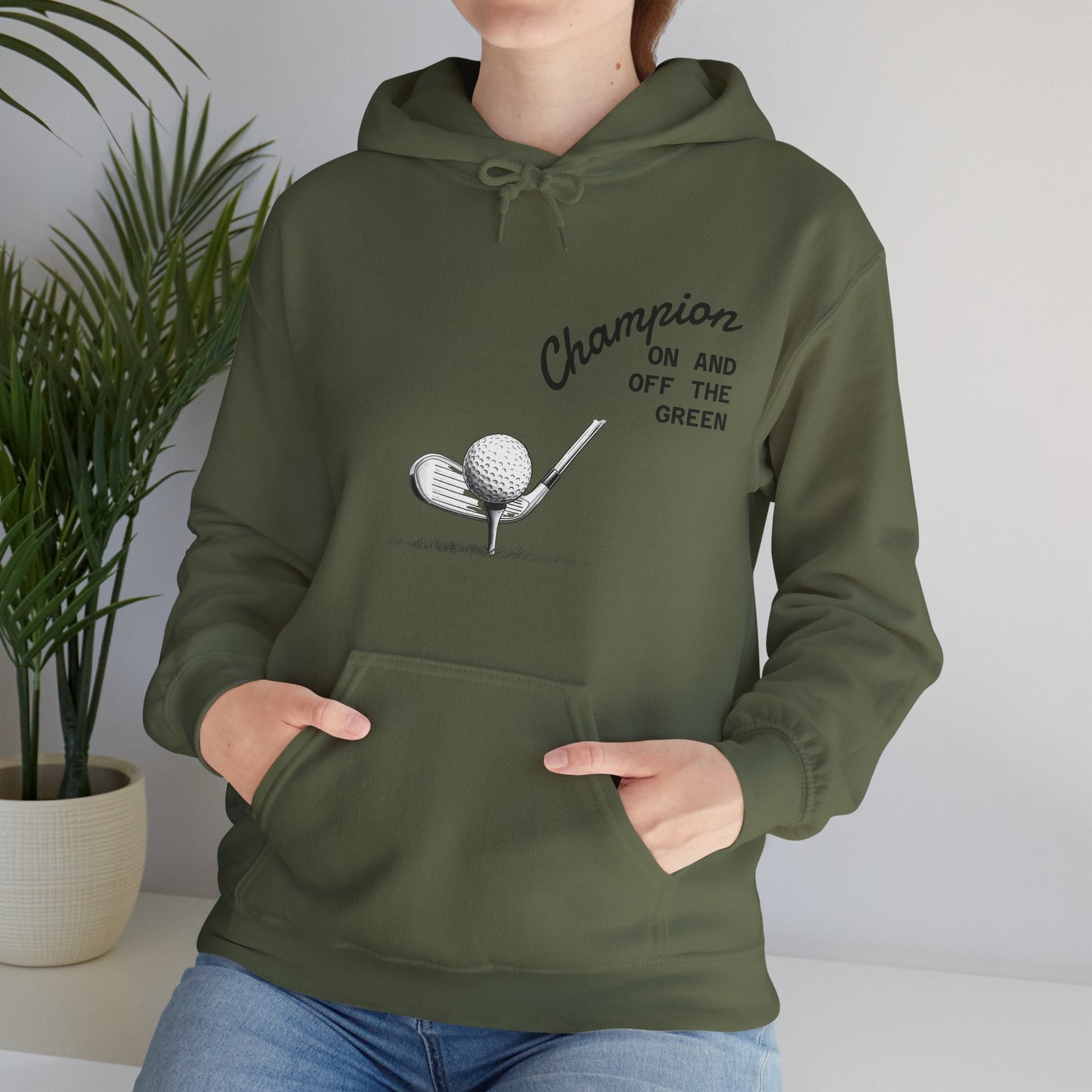 Golf Champion Hoodie, Unisex Golf Sweatshirt - SJM Print Store