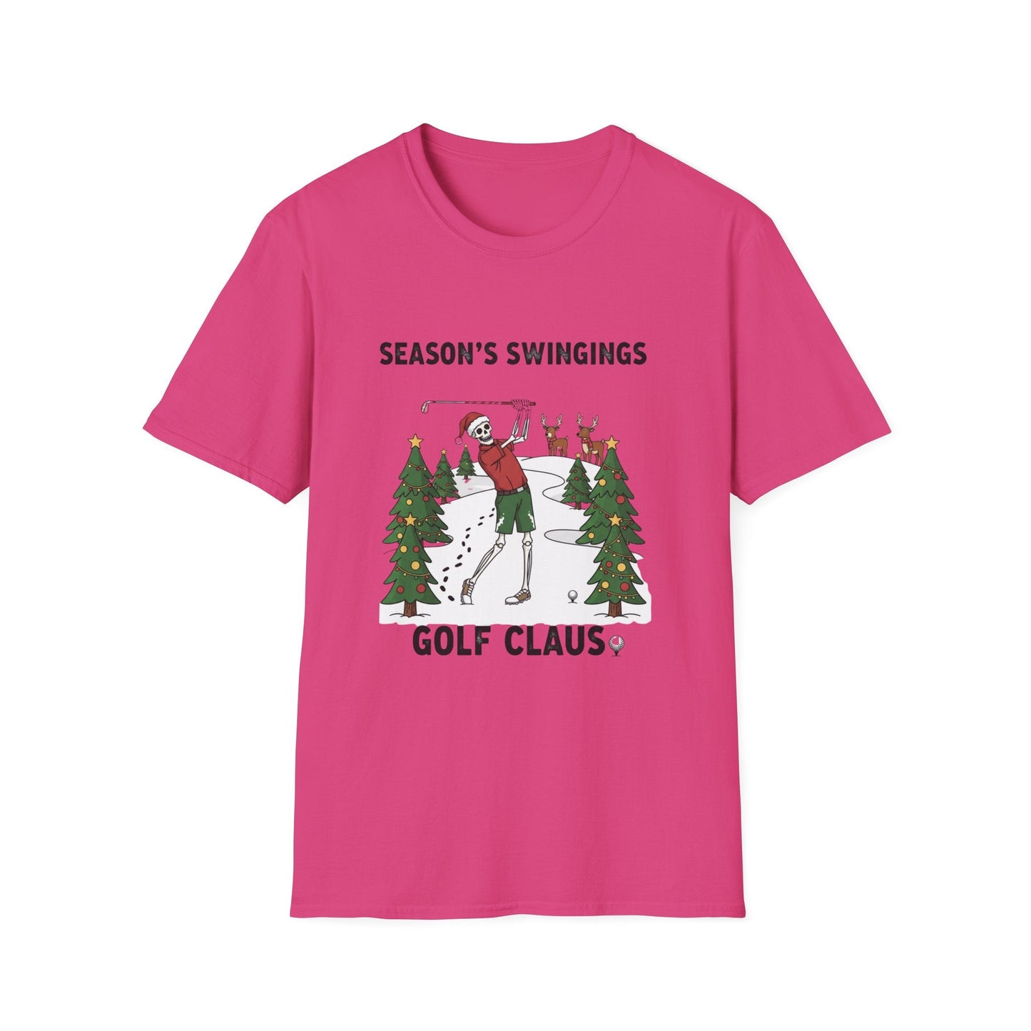 Golf Claus Christmas T-Shirt - SJM Print Store