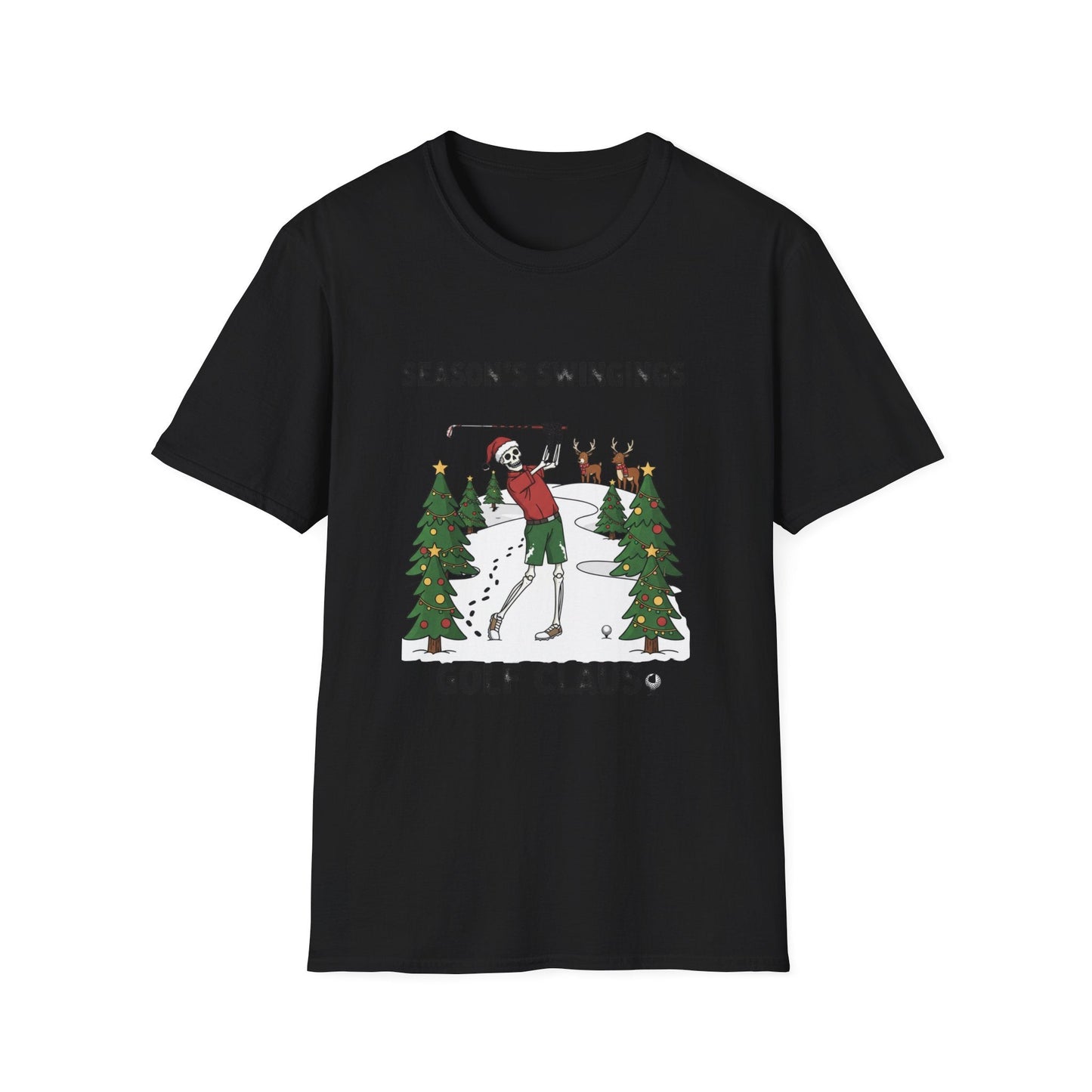 Golf Claus Christmas T-Shirt - SJM Print Store