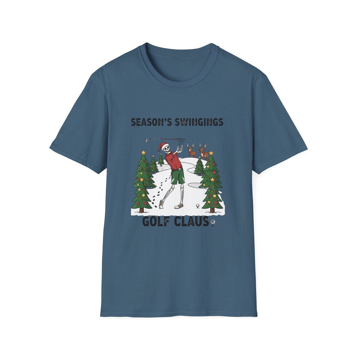 Golf Claus Christmas T-Shirt - SJM Print Store