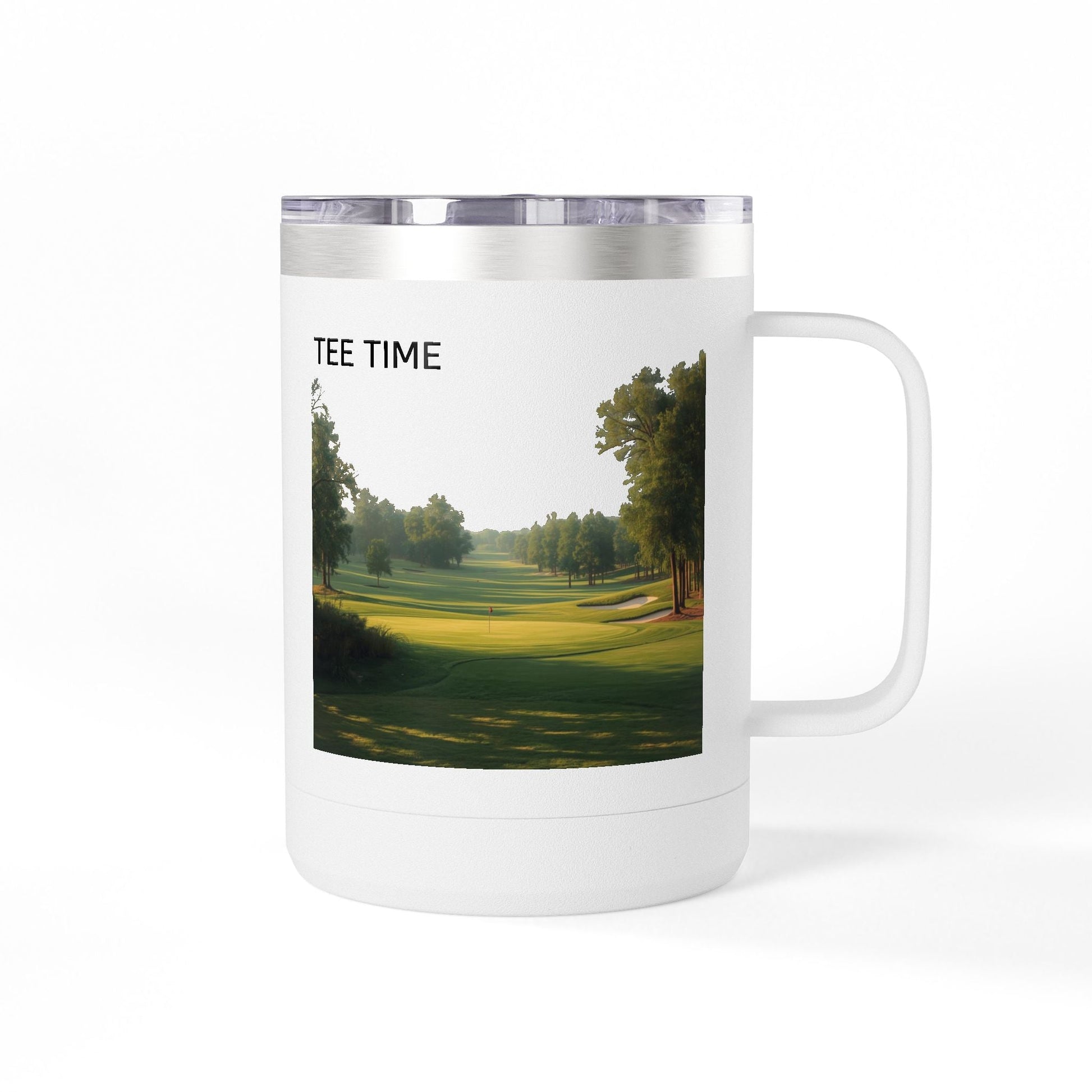 Golf Course Tee Time 15oz Travel Mug - SJM Print Store