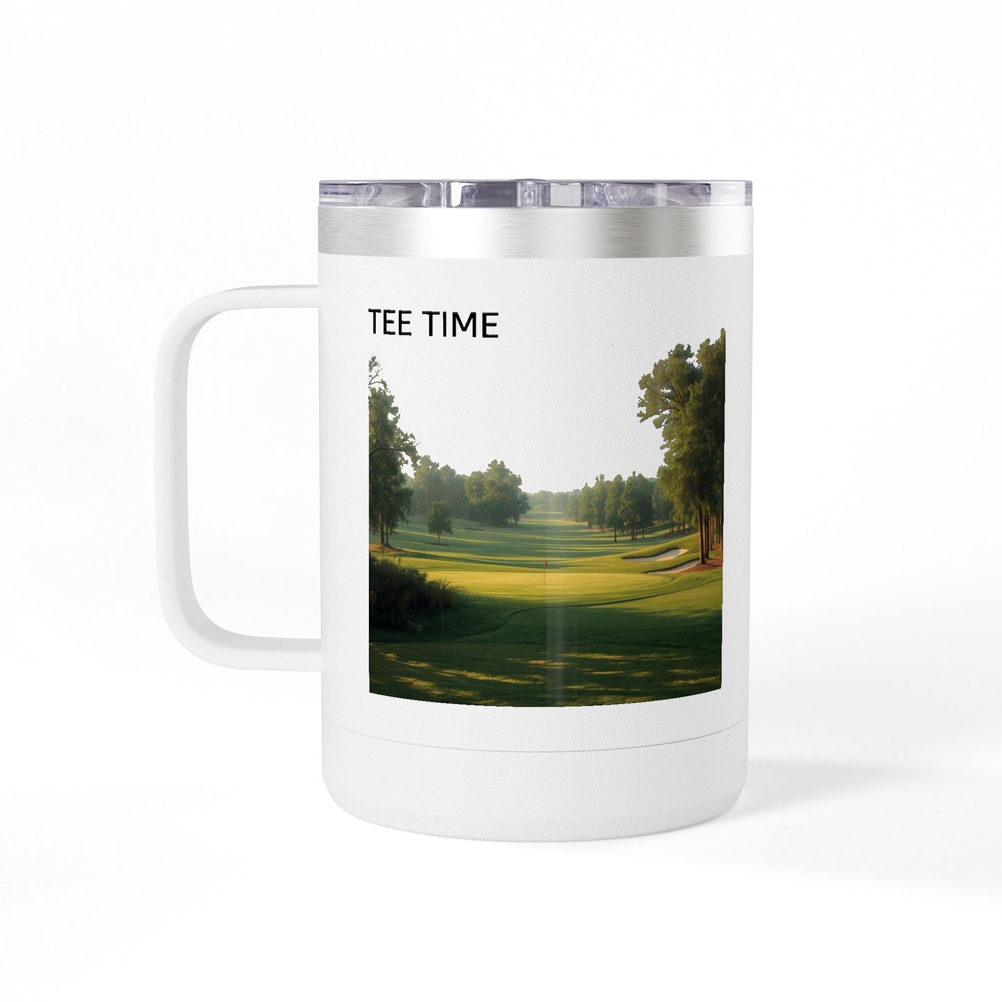 Golf Course Tee Time 15oz Travel Mug - SJM Print Store