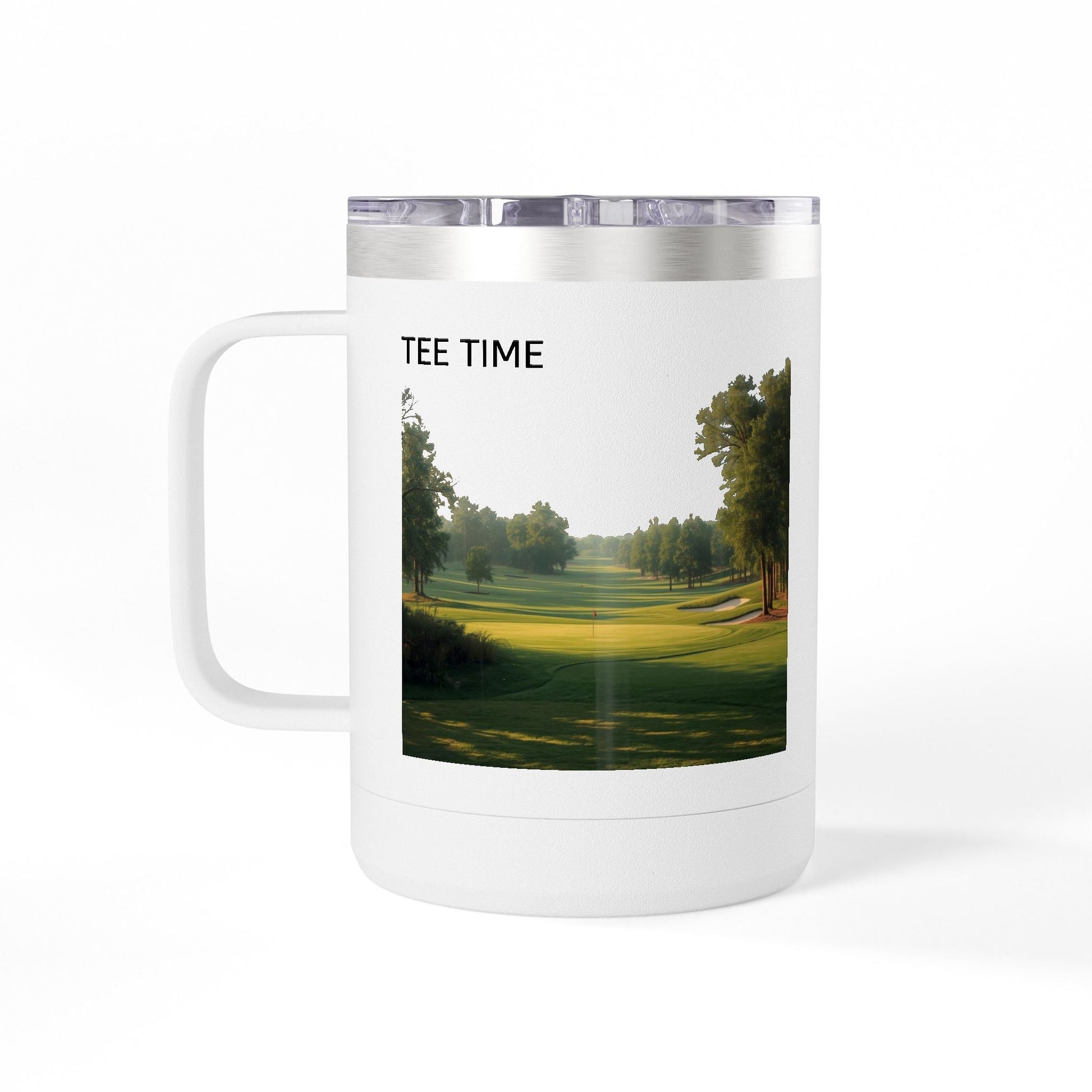 Golf Course Tee Time 15oz Travel Mug - SJM Print Store