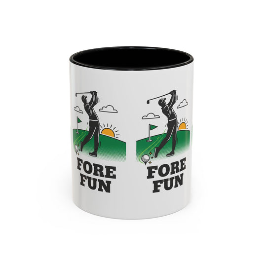 Golf 'Fore Fun' Coffee Mug â€“ Funny Golfer Gift (11oz) - SJM Print Store