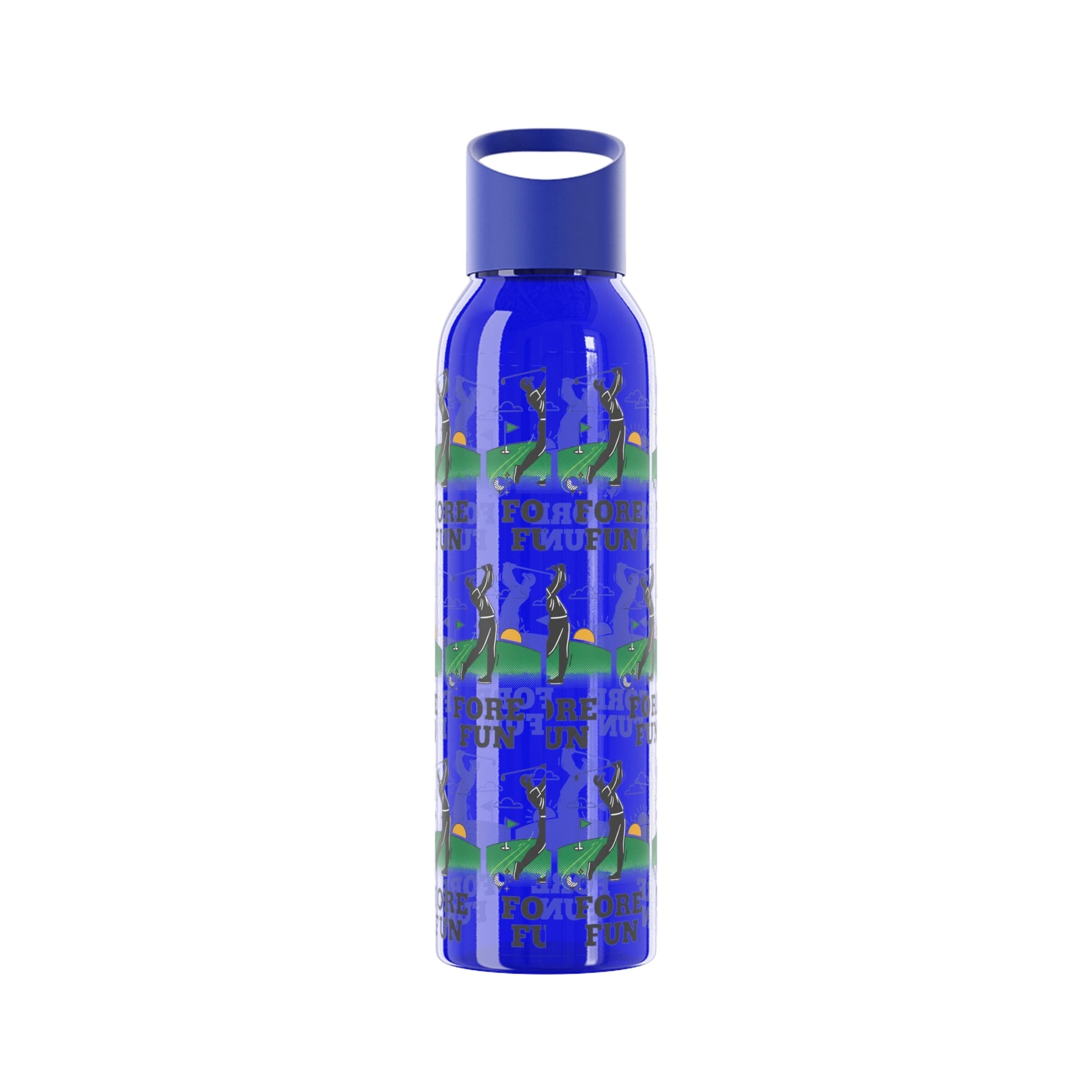 Golf 'Fore! Fun' Water Bottle â€” Repeating Graphic Re - useable Bottle - SJM Print Store