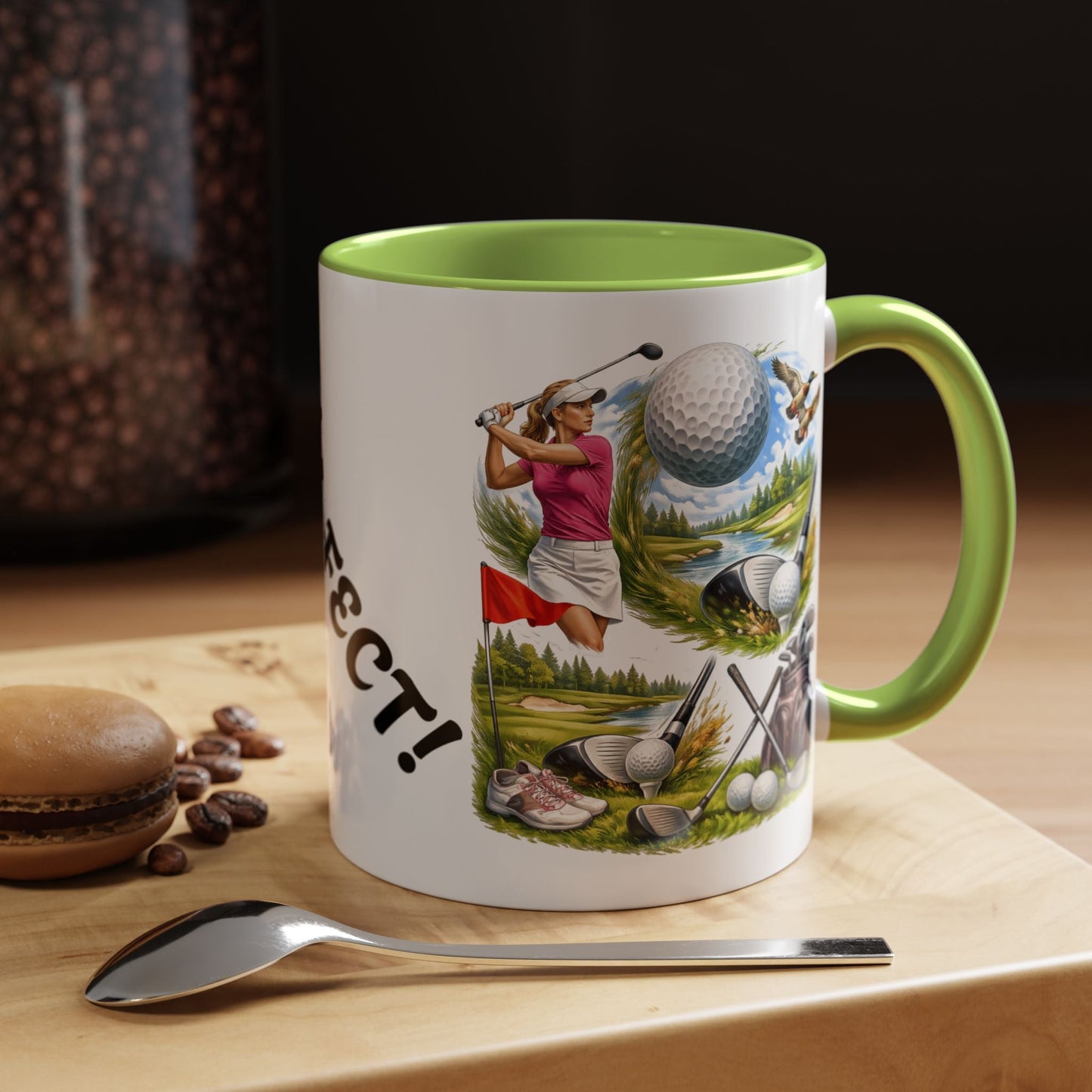 Golf 'ParFect Accent Coffee Mug – Golfing Gift for Women & Men 11oz - SJM Print Store