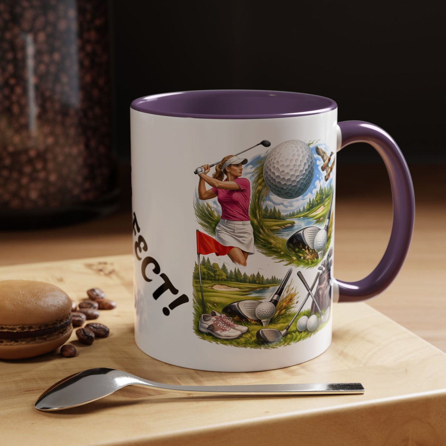 Golf 'ParFect Accent Coffee Mug – Golfing Gift for Women & Men 11oz - SJM Print Store