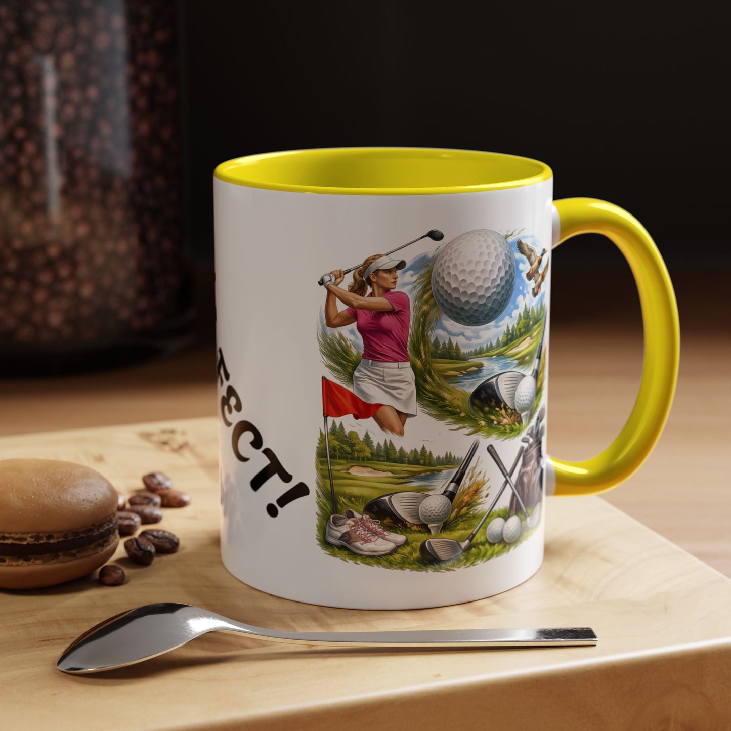 Golf 'ParFect Accent Coffee Mug – Golfing Gift for Women & Men 11oz - SJM Print Store