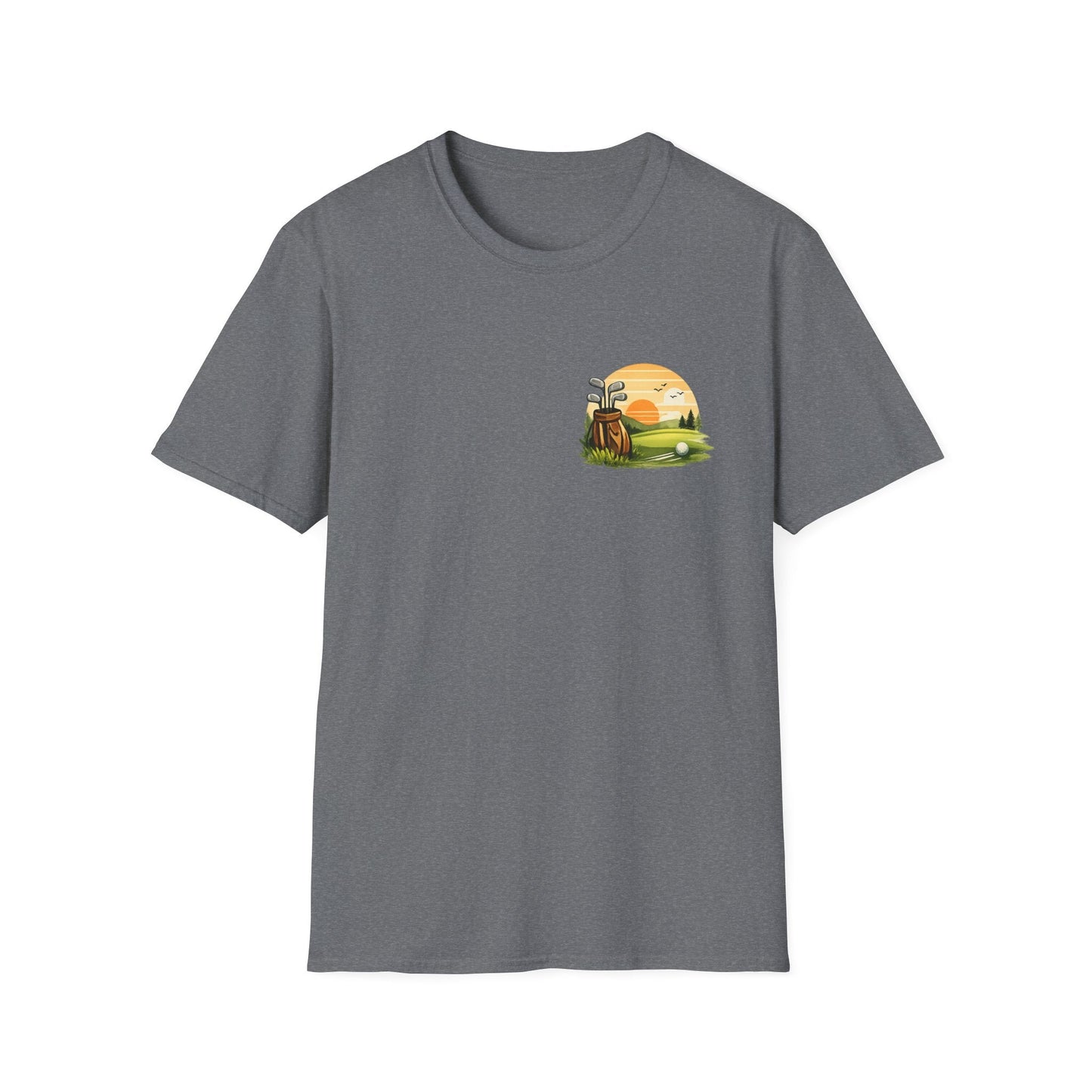 Golf Passion T-Shirt Subtle Front Left Chest Print - SJM Print Store