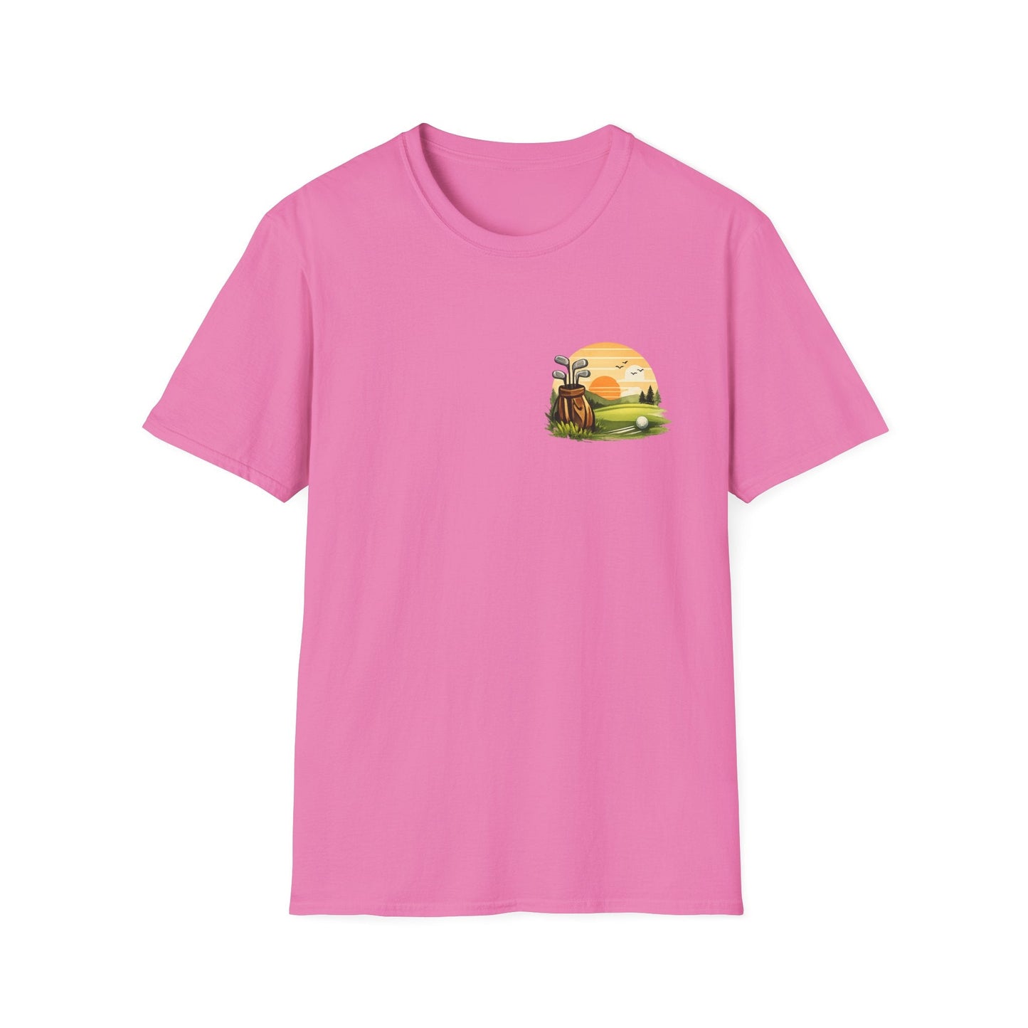 Golf Passion T-Shirt Subtle Front Left Chest Print - SJM Print Store