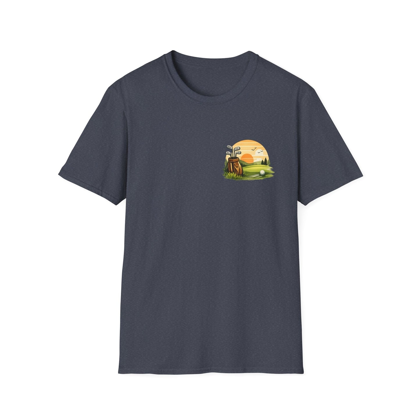 Golf Passion T-Shirt Subtle Front Left Chest Print - SJM Print Store