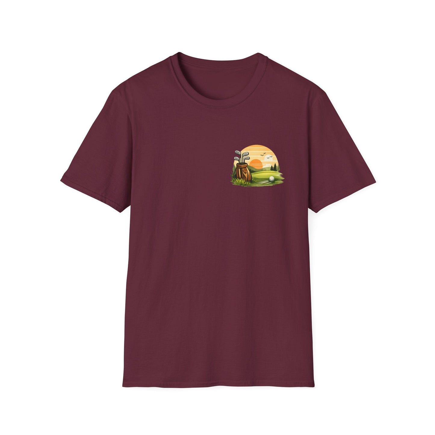Golf Passion T-Shirt Subtle Front Left Chest Print - SJM Print Store