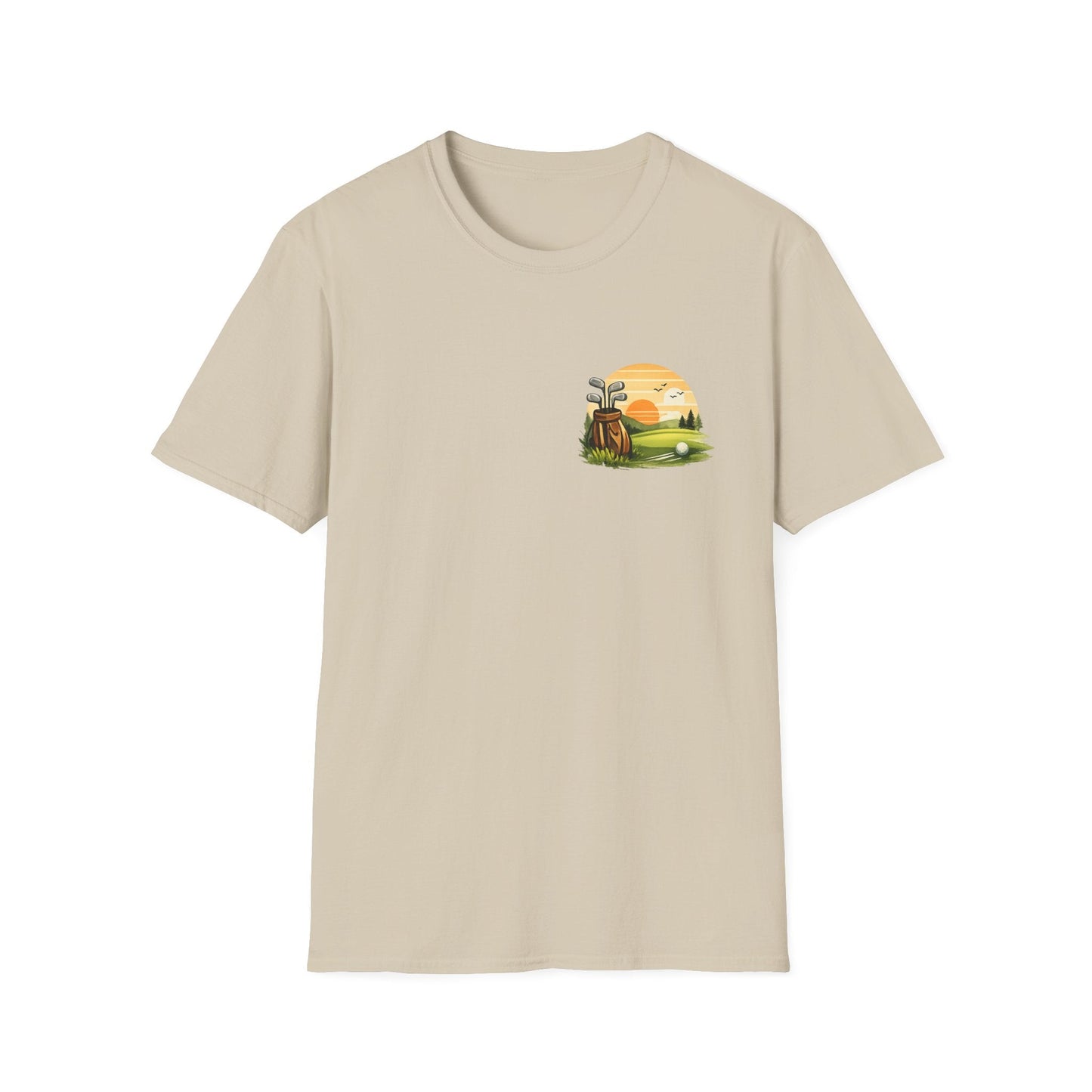 Golf Passion T-Shirt Subtle Front Left Chest Print - SJM Print Store