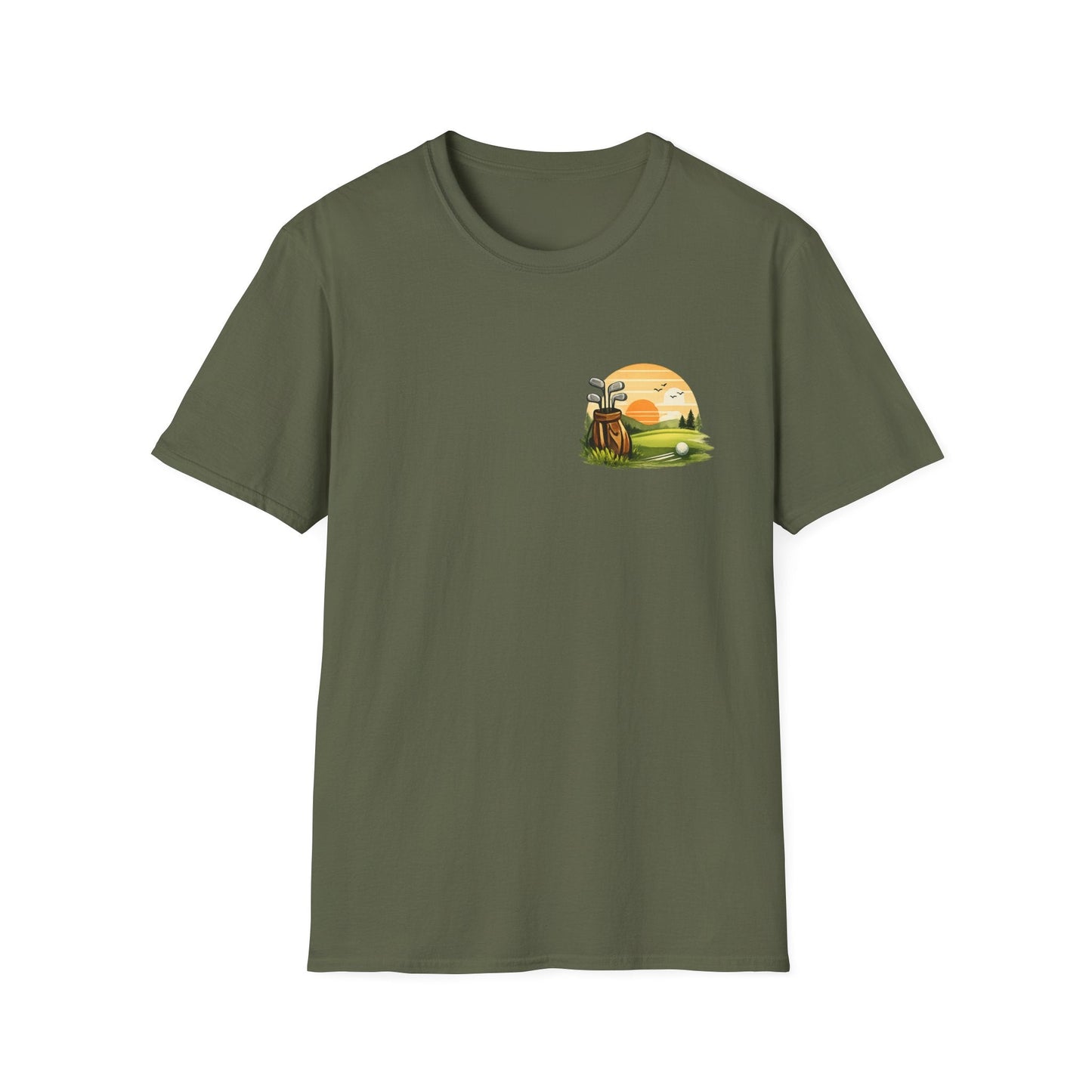 Golf Passion T-Shirt Subtle Front Left Chest Print - SJM Print Store