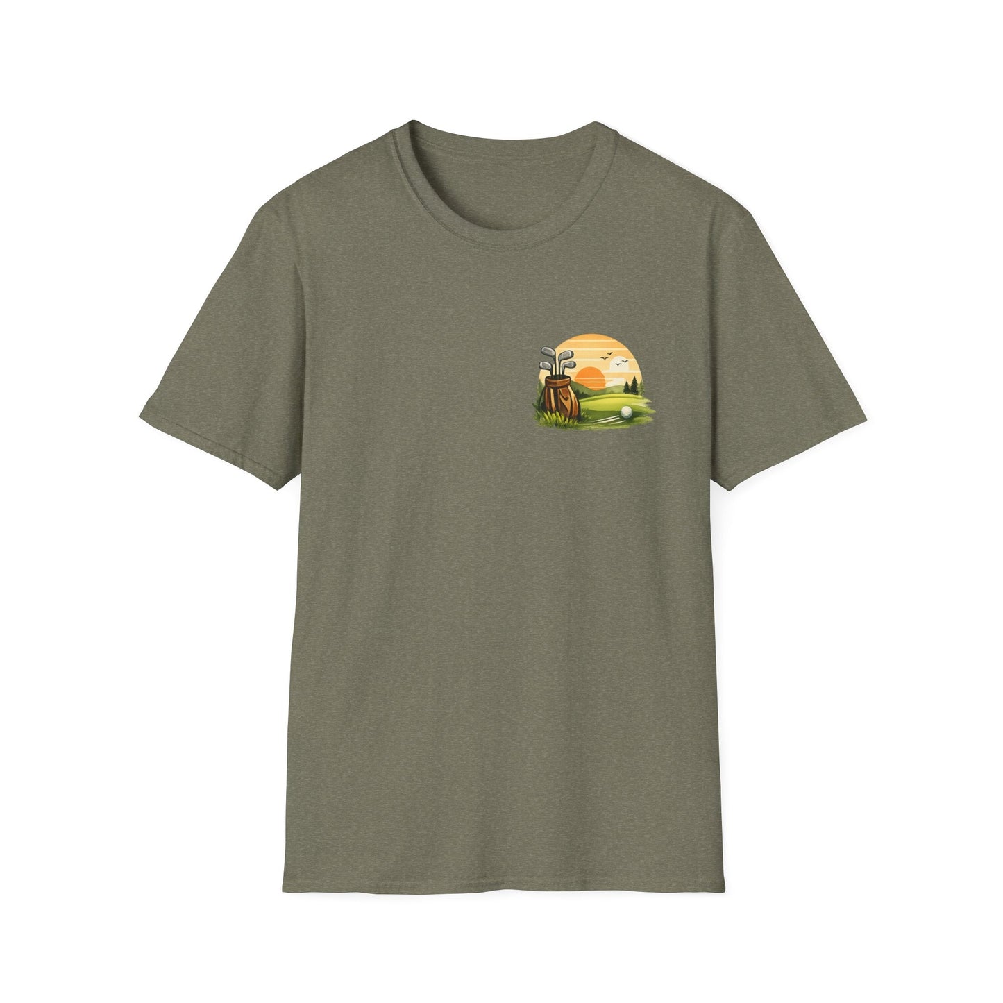 Golf Passion T-Shirt Subtle Front Left Chest Print - SJM Print Store