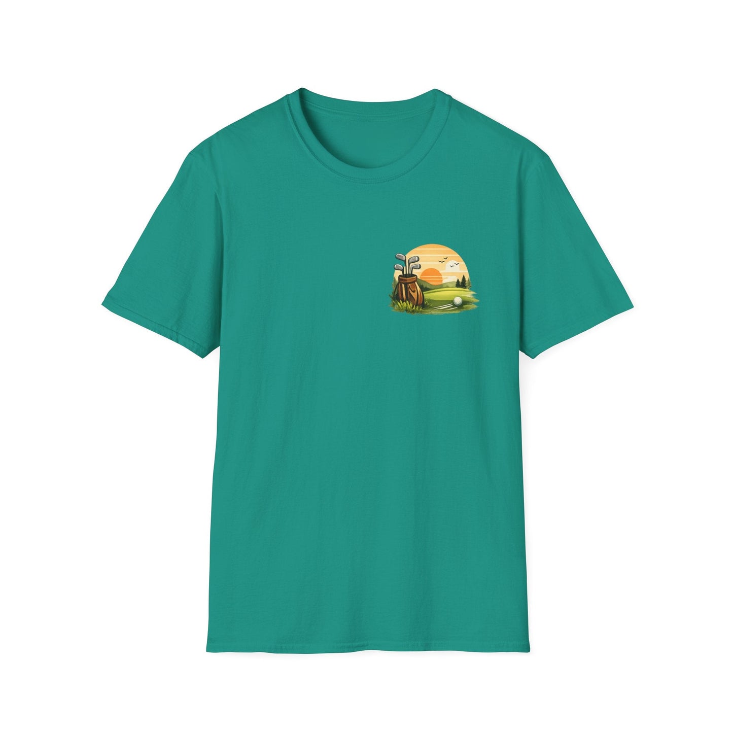 Golf Passion T-Shirt Subtle Front Left Chest Print - SJM Print Store