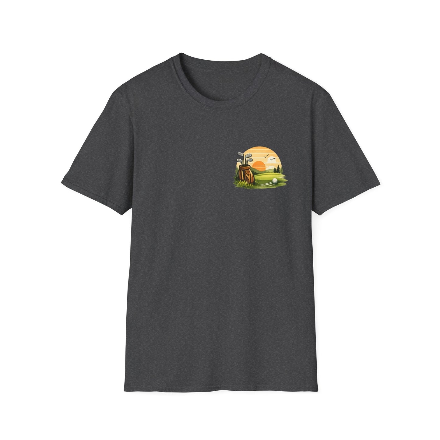 Golf Passion T-Shirt Subtle Front Left Chest Print - SJM Print Store