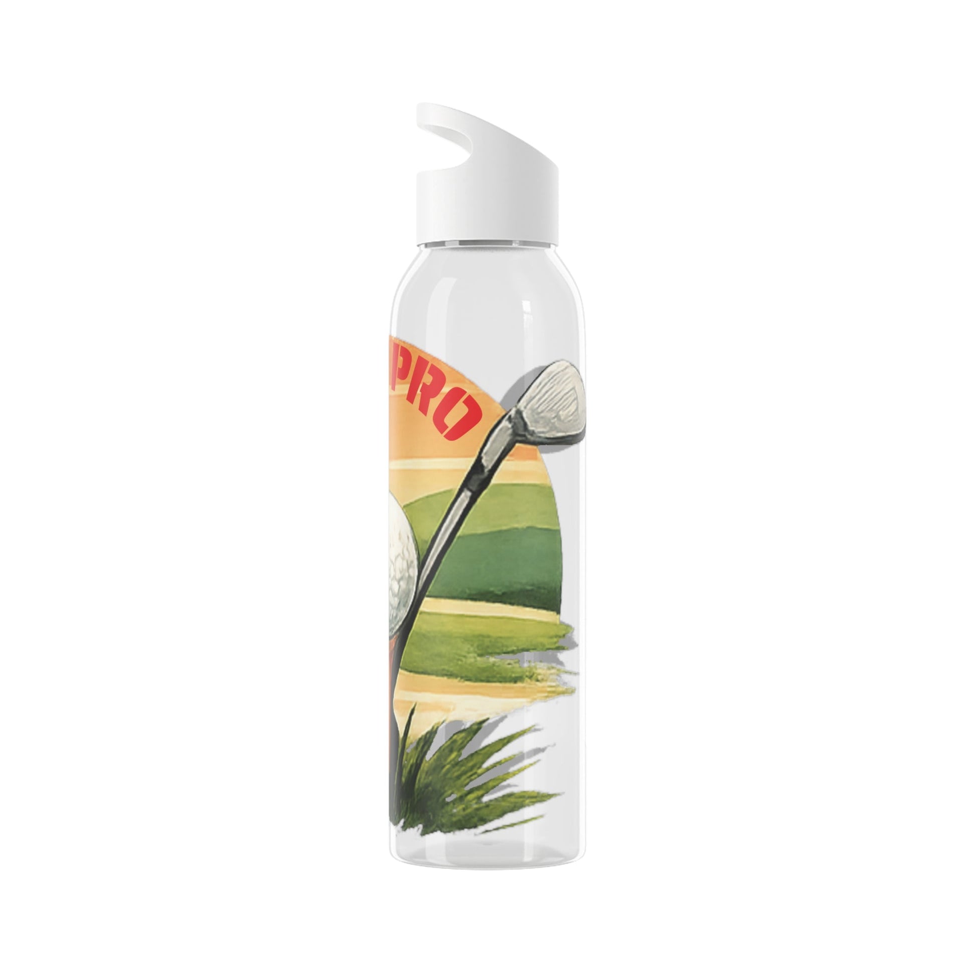 Golf Pro Water Bottle Vintage Sunset Golf Graphic - SJM Print Store