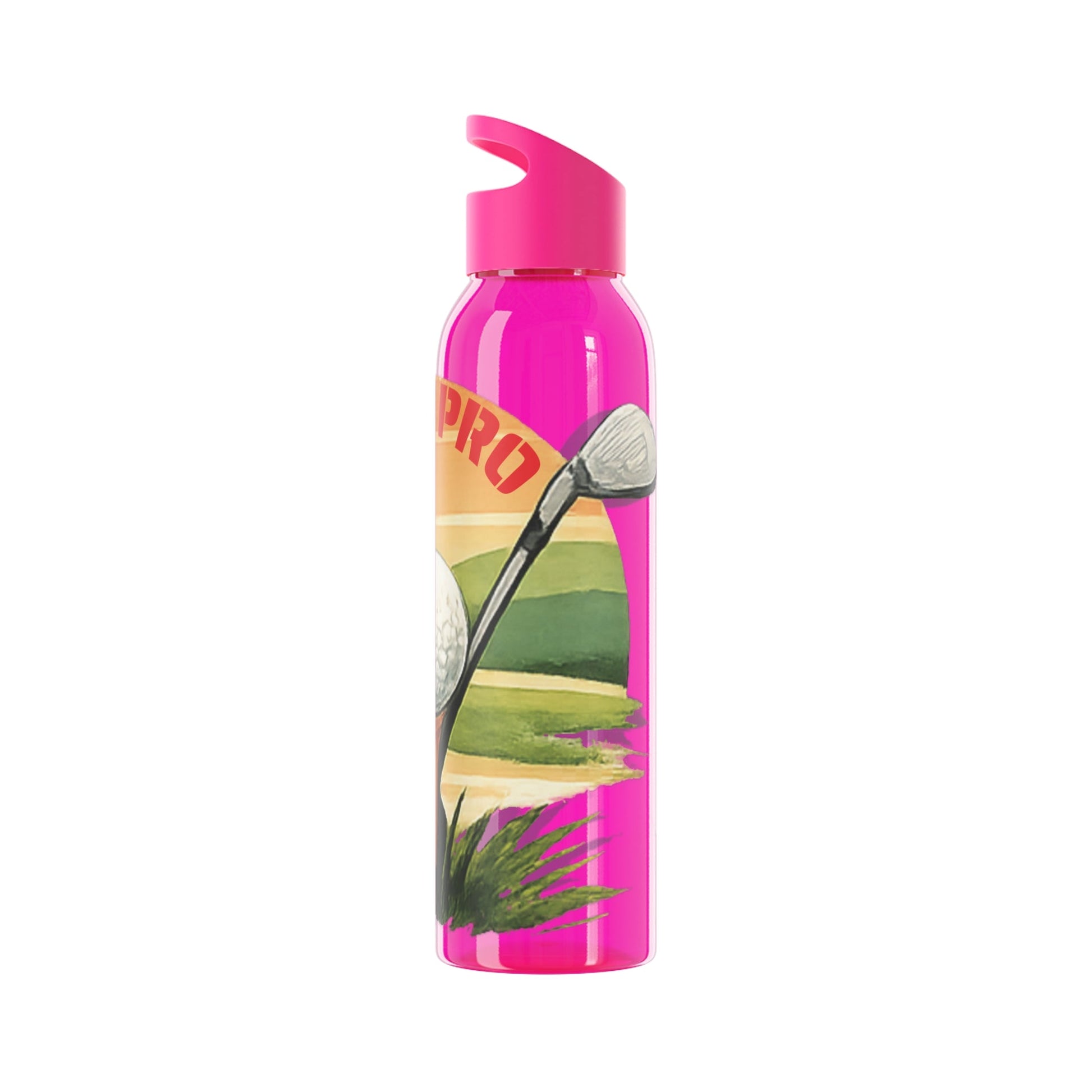 Golf Pro Water Bottle Vintage Sunset Golf Graphic - SJM Print Store