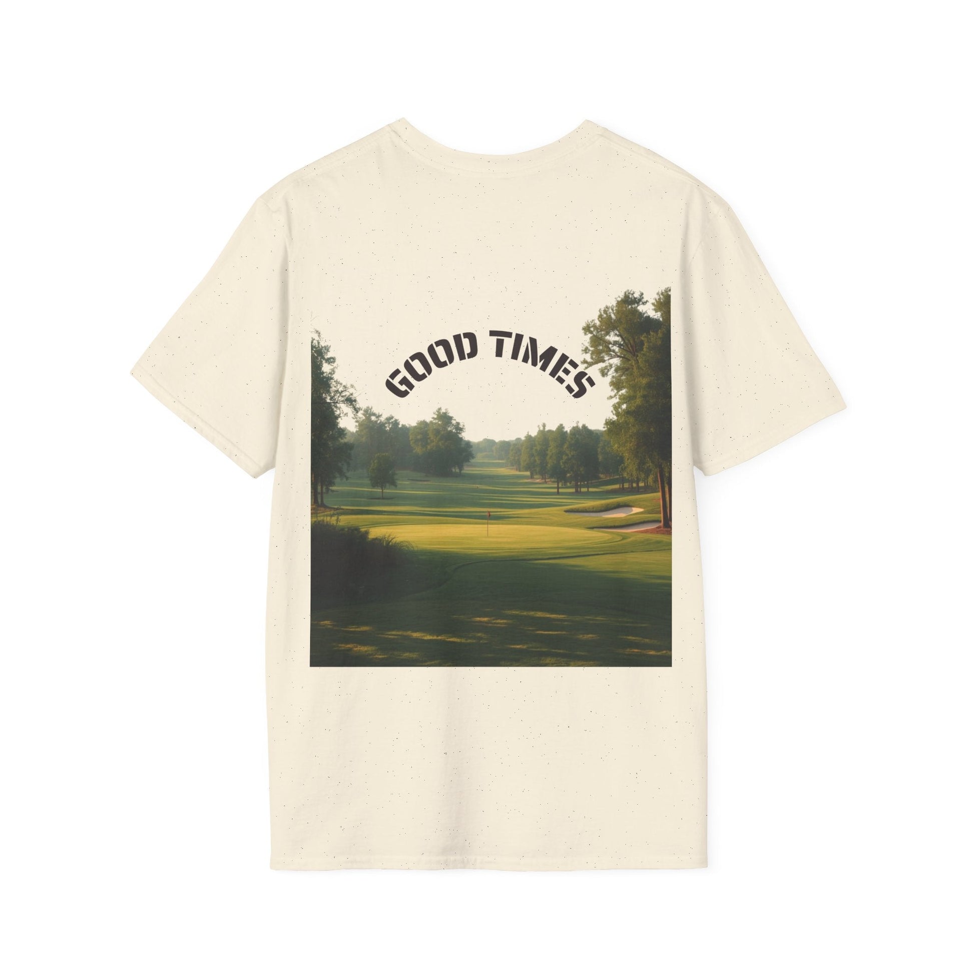 Golf Scene Back - Print T-Shirt Good Times Slogan - SJM Print Store