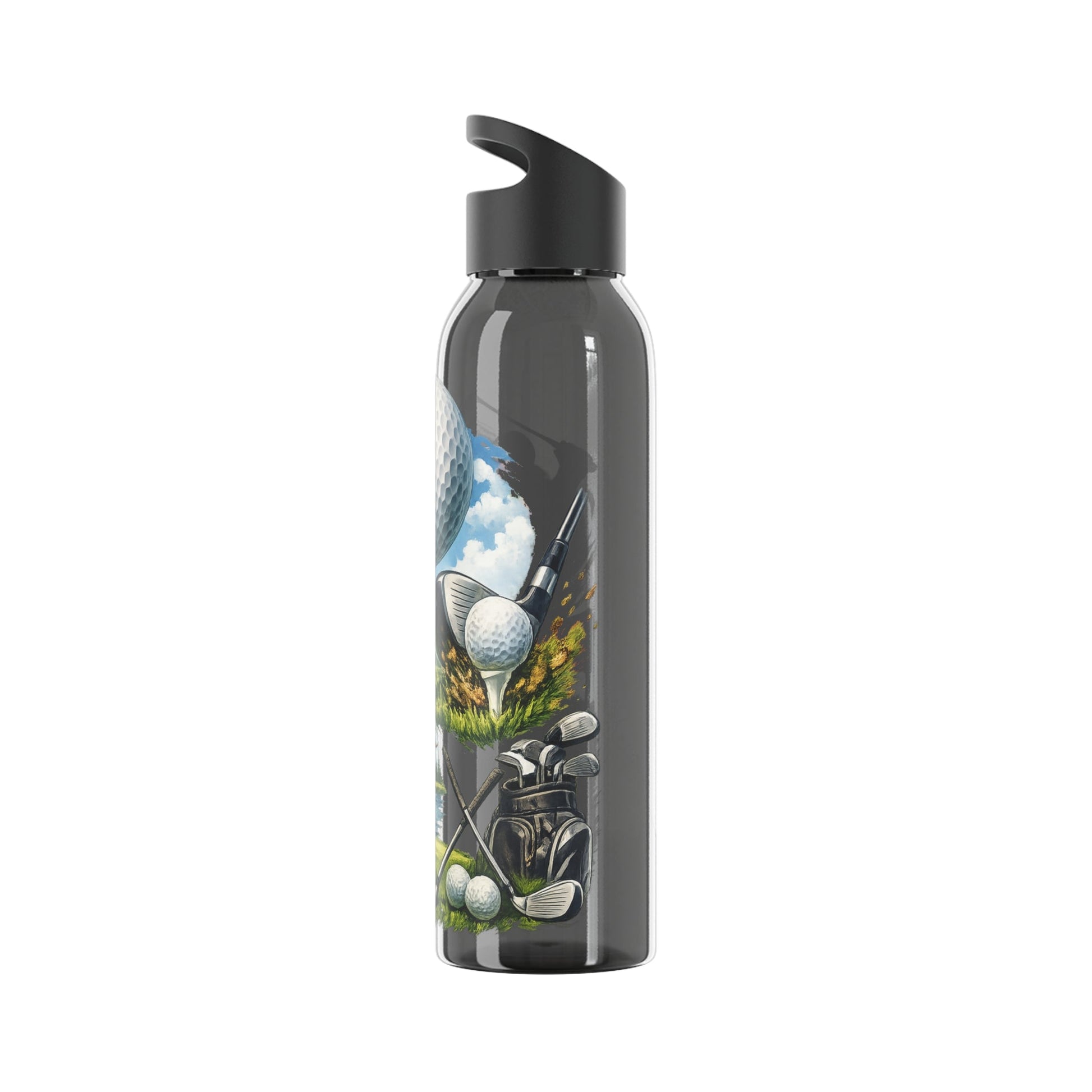 Golf Scene Water Bottle â€” Male Golfer & Course Design - SJM Print Store