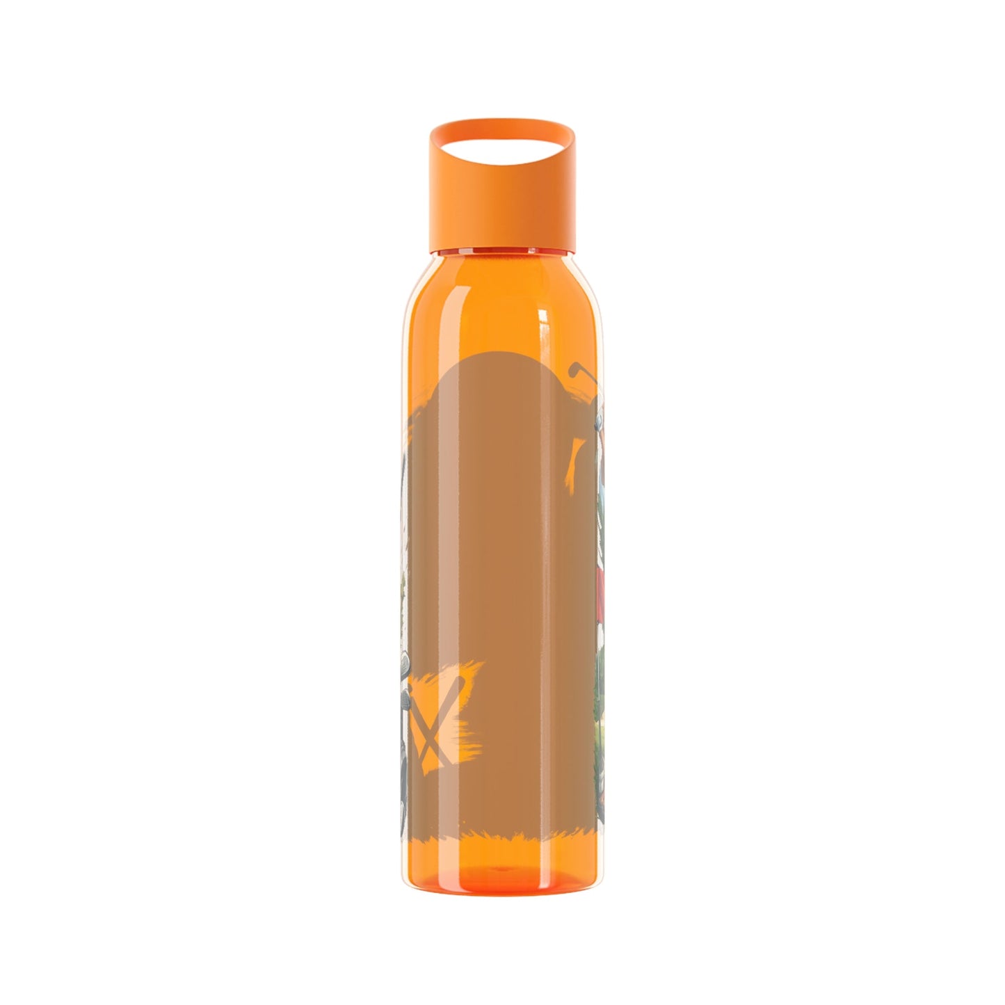Golf Scene Water Bottle â€” Male Golfer & Course Design - SJM Print Store