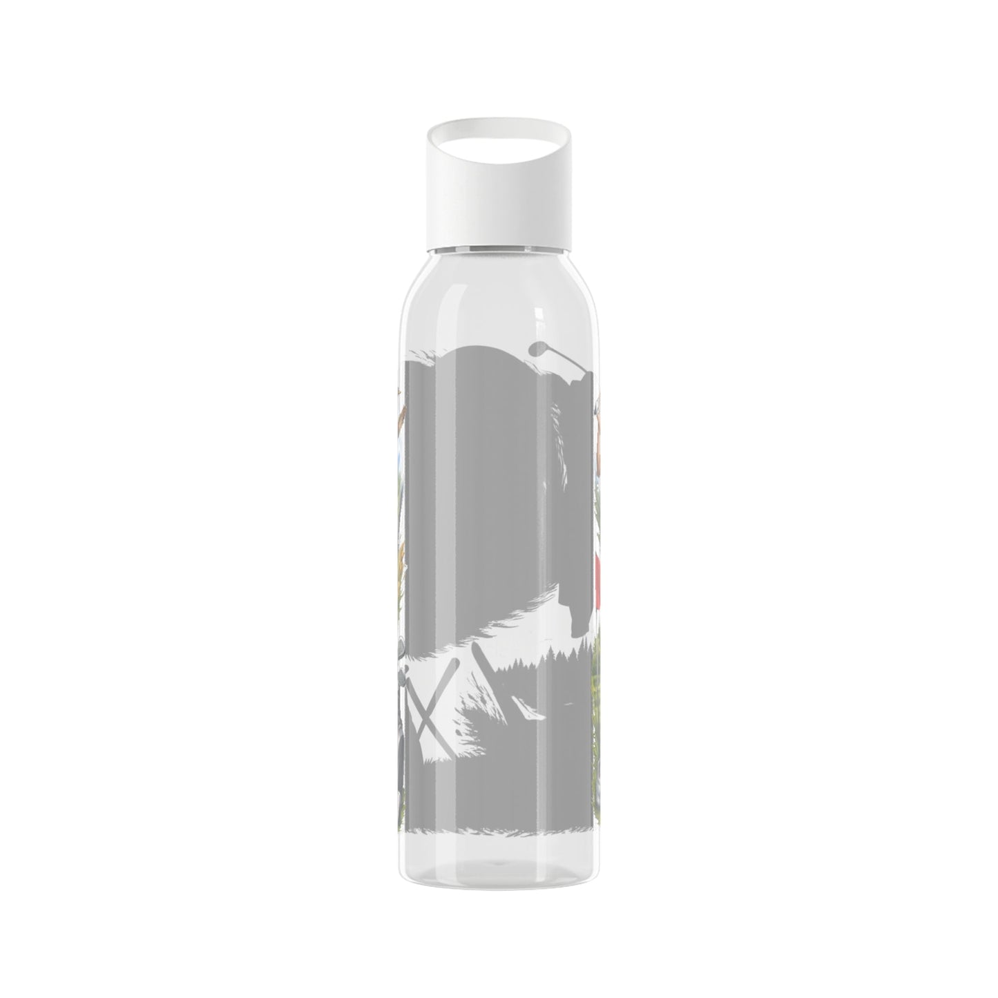 Golf Scene Water Bottle Scenic Female Golfer and Course Design - SJM Print Store