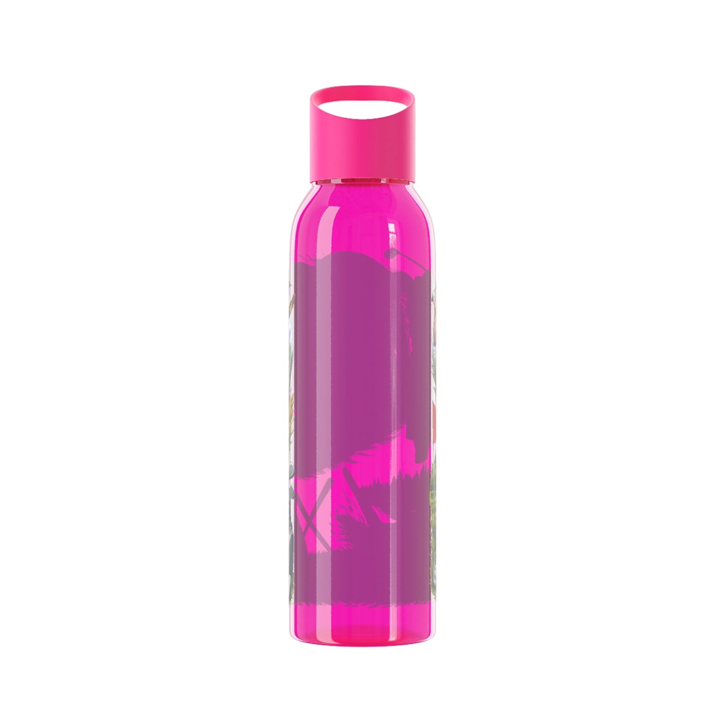 Golf Scene Water Bottle Scenic Female Golfer and Course Design - SJM Print Store