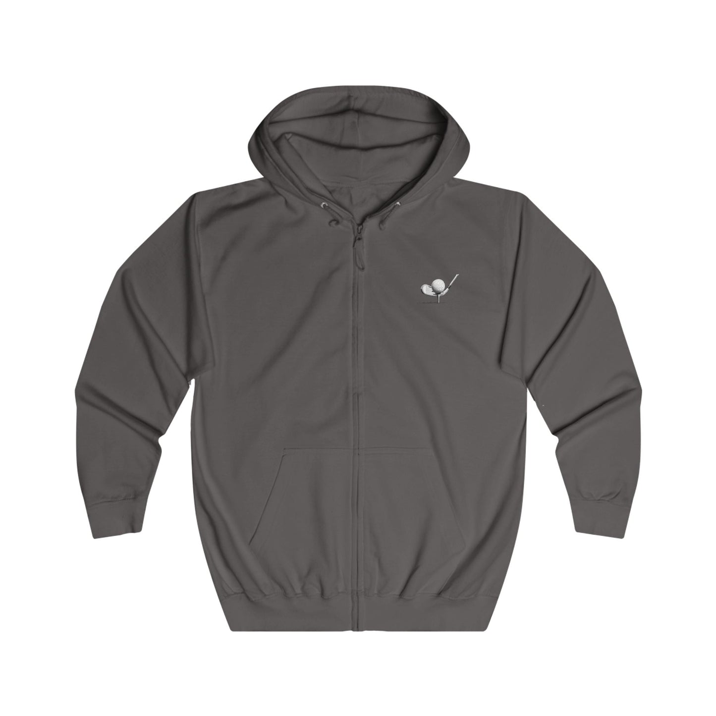 Golf Sunrise Full Zip Hoodie Vintage Golf Course Graphic - SJM Print Store
