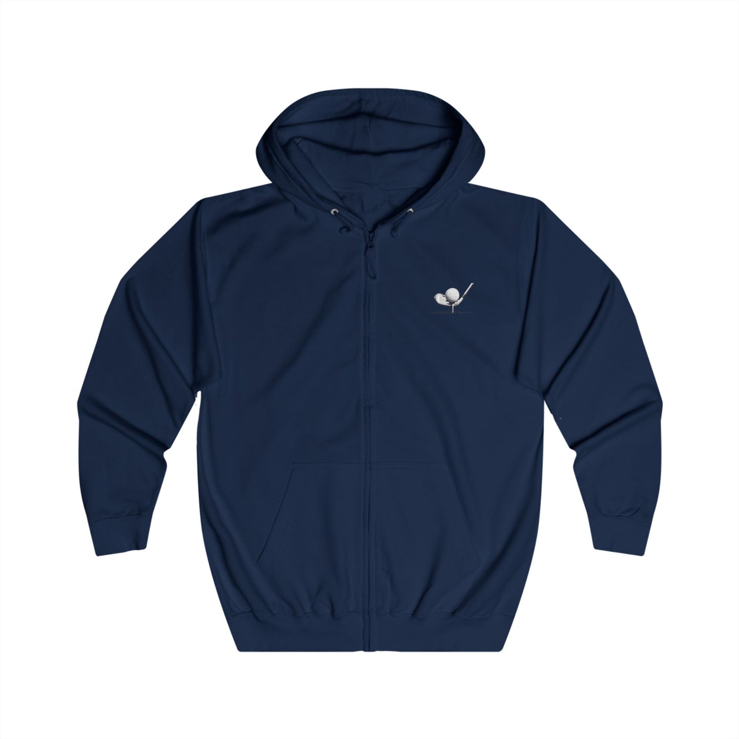 Golf Sunrise Full Zip Hoodie Vintage Golf Course Graphic - SJM Print Store