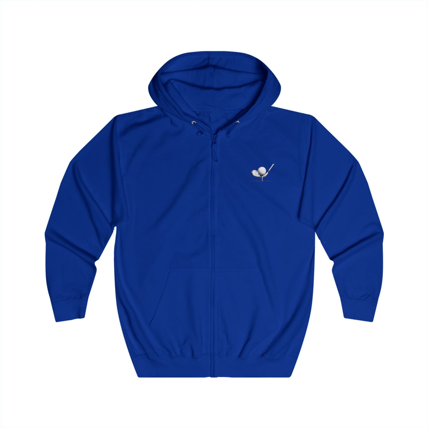 Golf Sunrise Full Zip Hoodie Vintage Golf Course Graphic - SJM Print Store