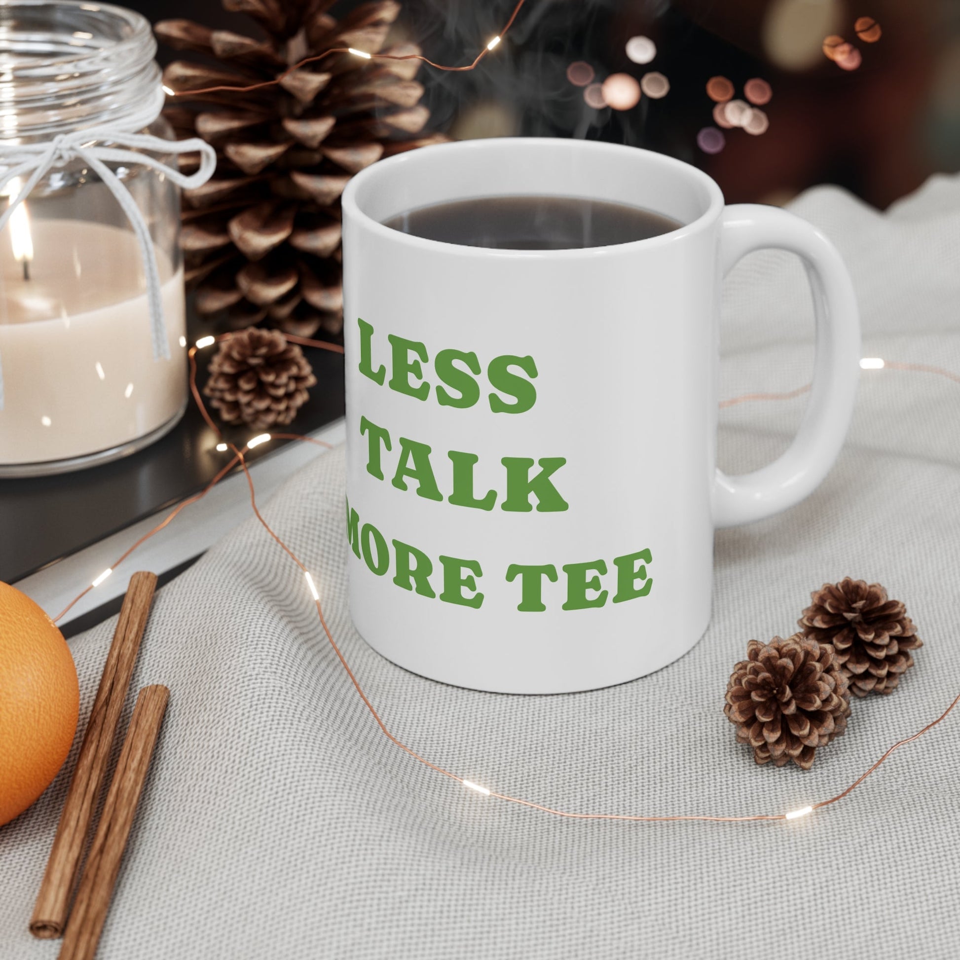 Golf - Themed Mug - Perfect Gift for Golf Lovers, Less Talk More Golf, 11oz 15oz Ceramic Cup, Sports Enthusiast Kitchenware - SJM Print Store