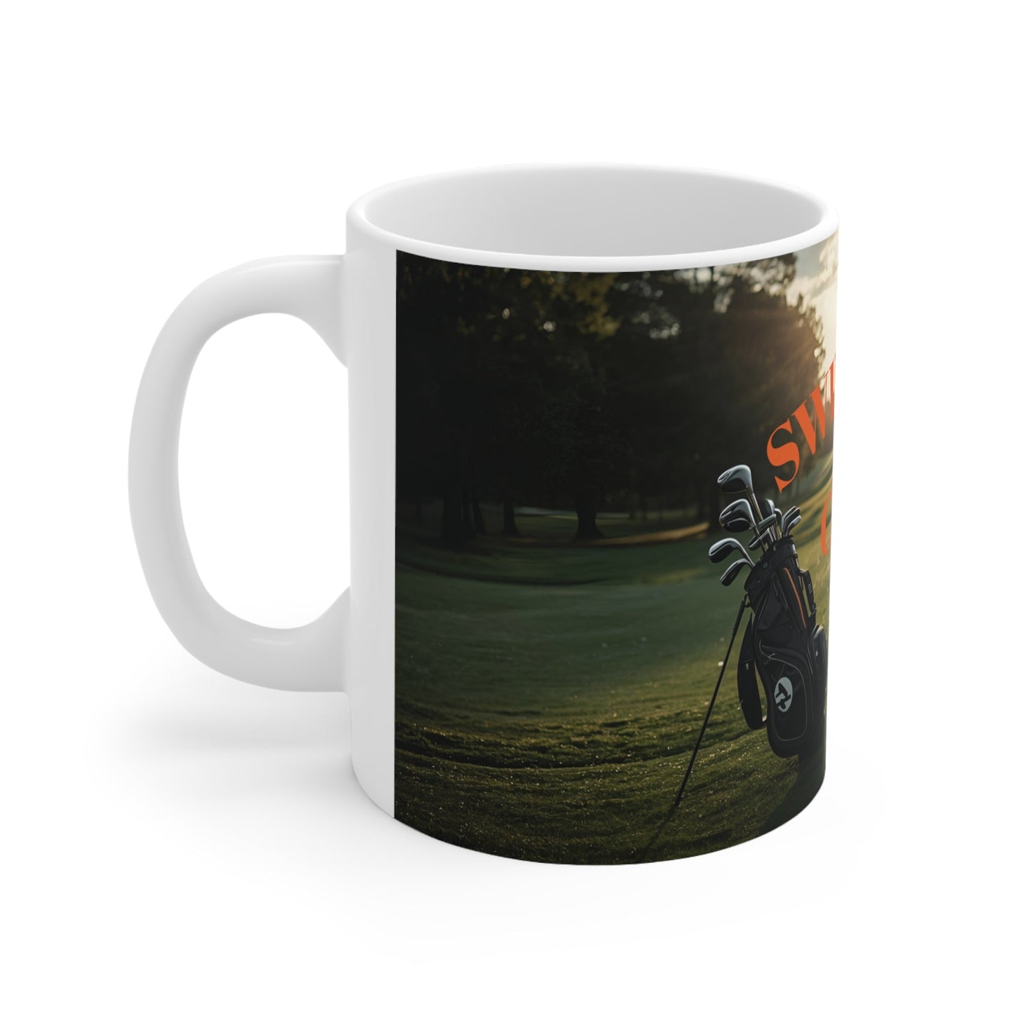 Golfing Ceramic Mug - Perfect Gift for Golf Lovers, 11oz, Golf Mug, Clubhouse Decor, Caddies Gift - SJM Print Store
